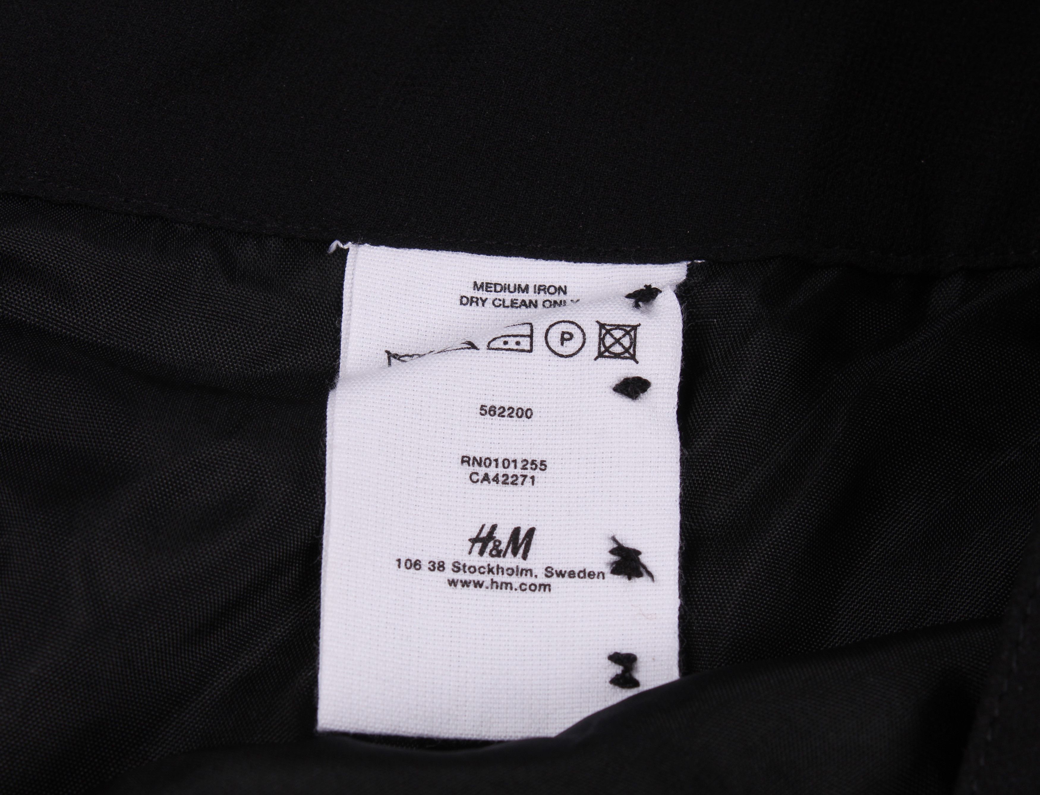 H&M × Karl Lagerfeld Vintage Karl Lagerfeld for H&M Silk Midi Flared Skirt Size 28" / US 6 / IT 42 - 7 Thumbnail
