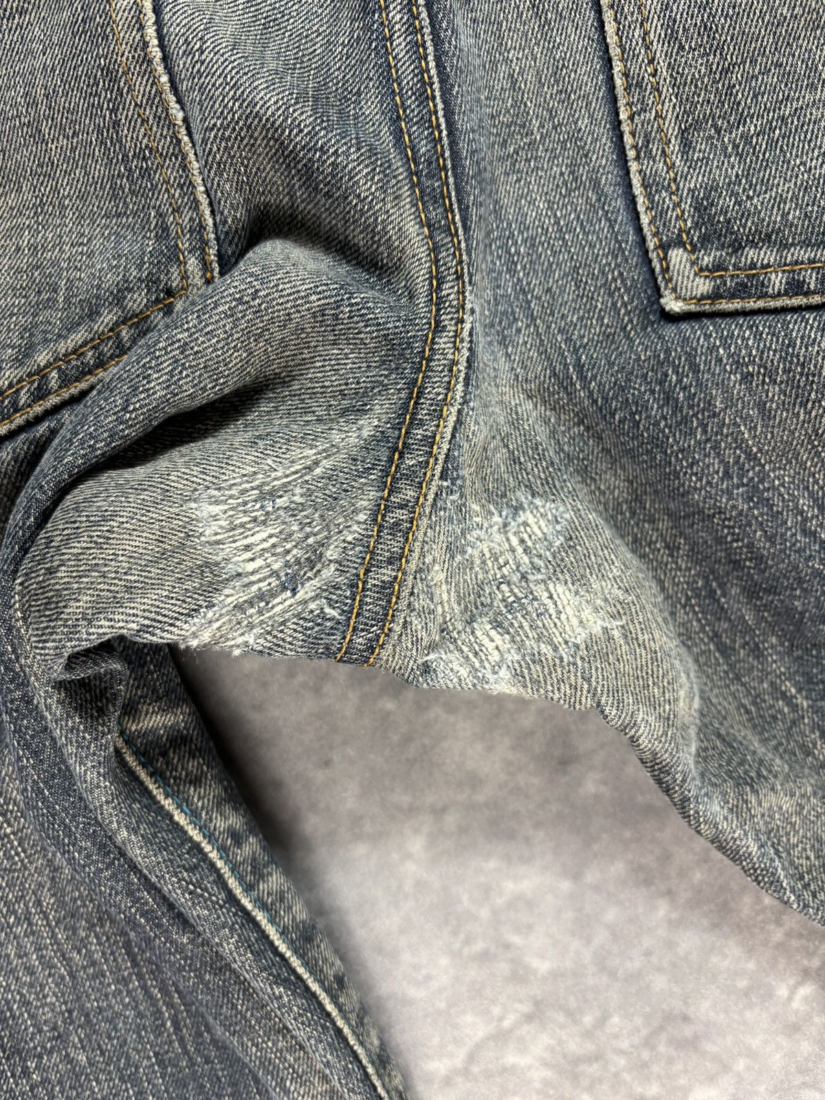 Blue Blue Japan × Japan Blue × Japan Blue Jeans Japan Blue Jeans Selvedge Denim Made in Japan JP 9201 Repair Size US 30 / EU 46 - 14 Thumbnail