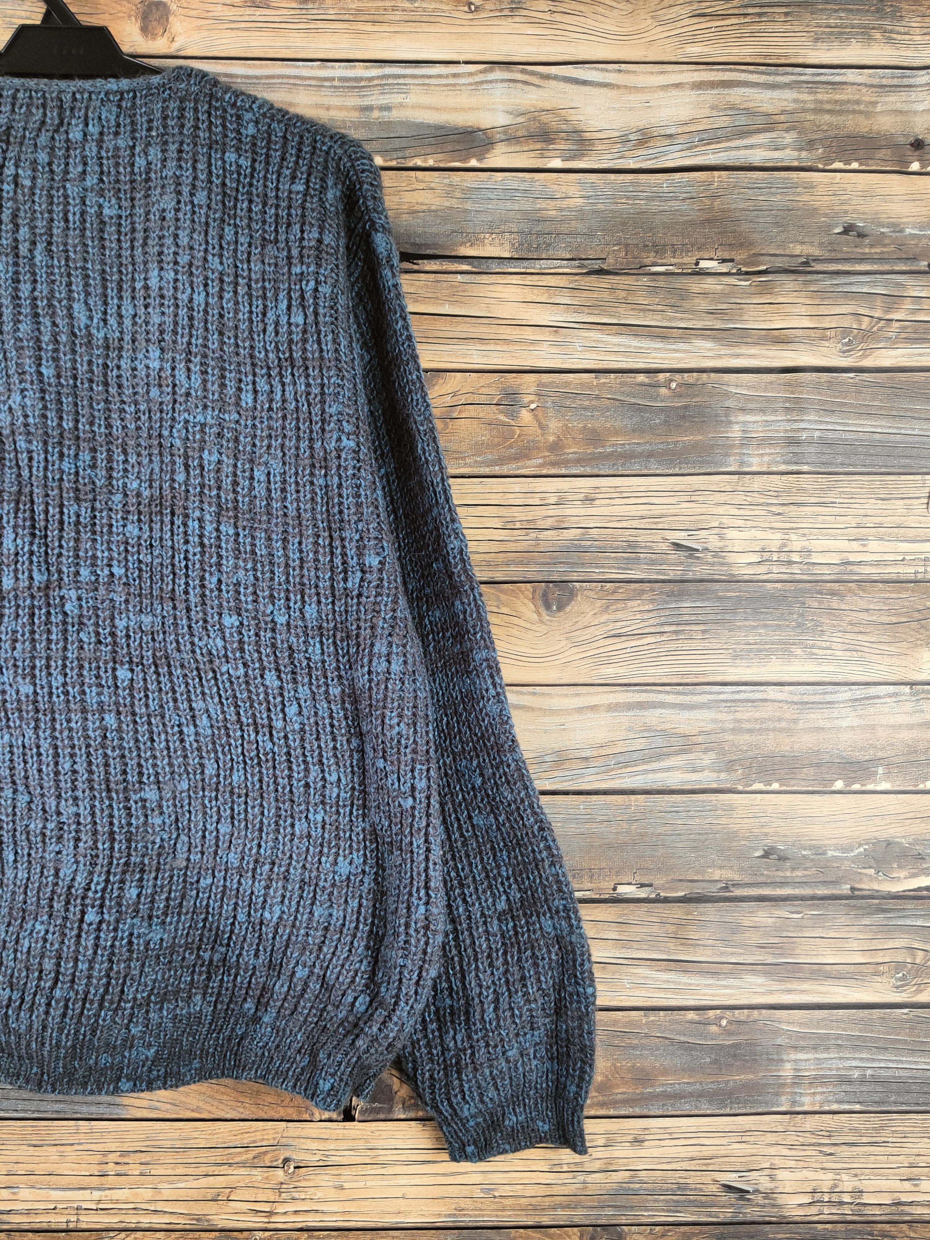 Japanese Brand DL Uomo Arbiter Dark Gray Blue Knitwear Cardigans # 46-389 Size US L / EU 52-54 / 3 - 9 Thumbnail