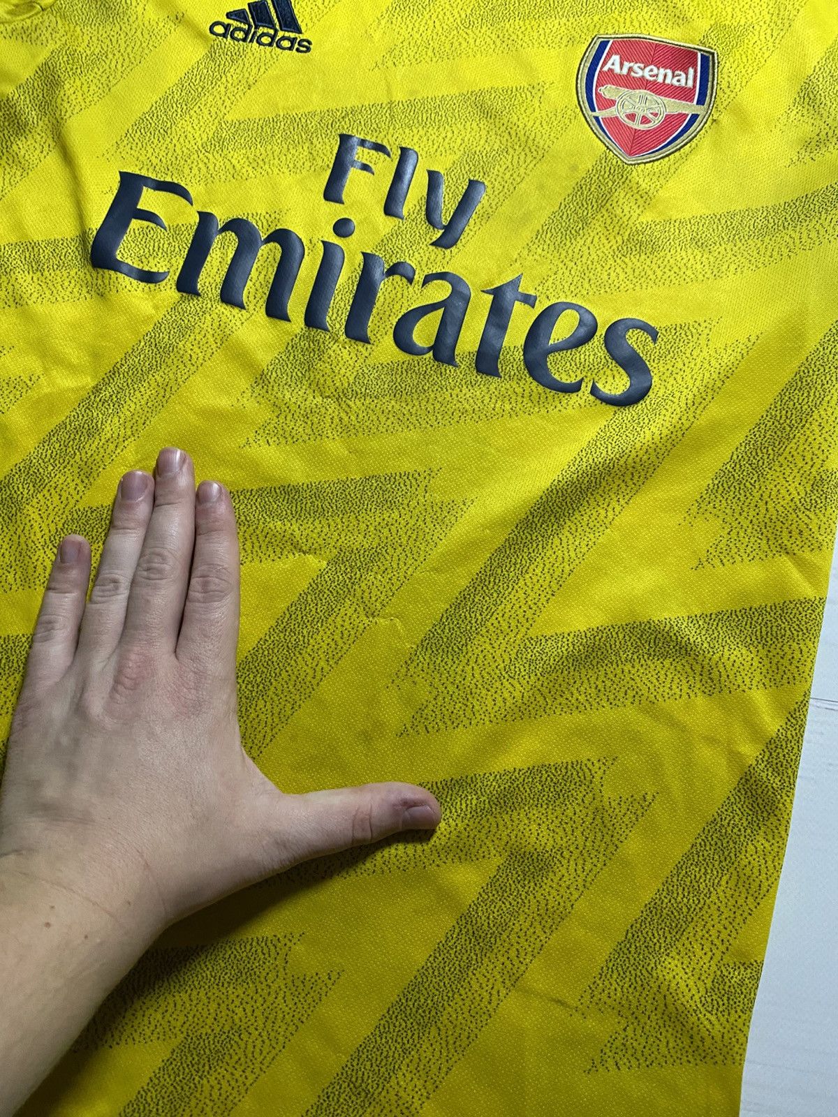 Adidas Adidas Arsenal 2019/20 away soccer football worn jersey Size US S / EU 44-46 / 1 - 6 Thumbnail