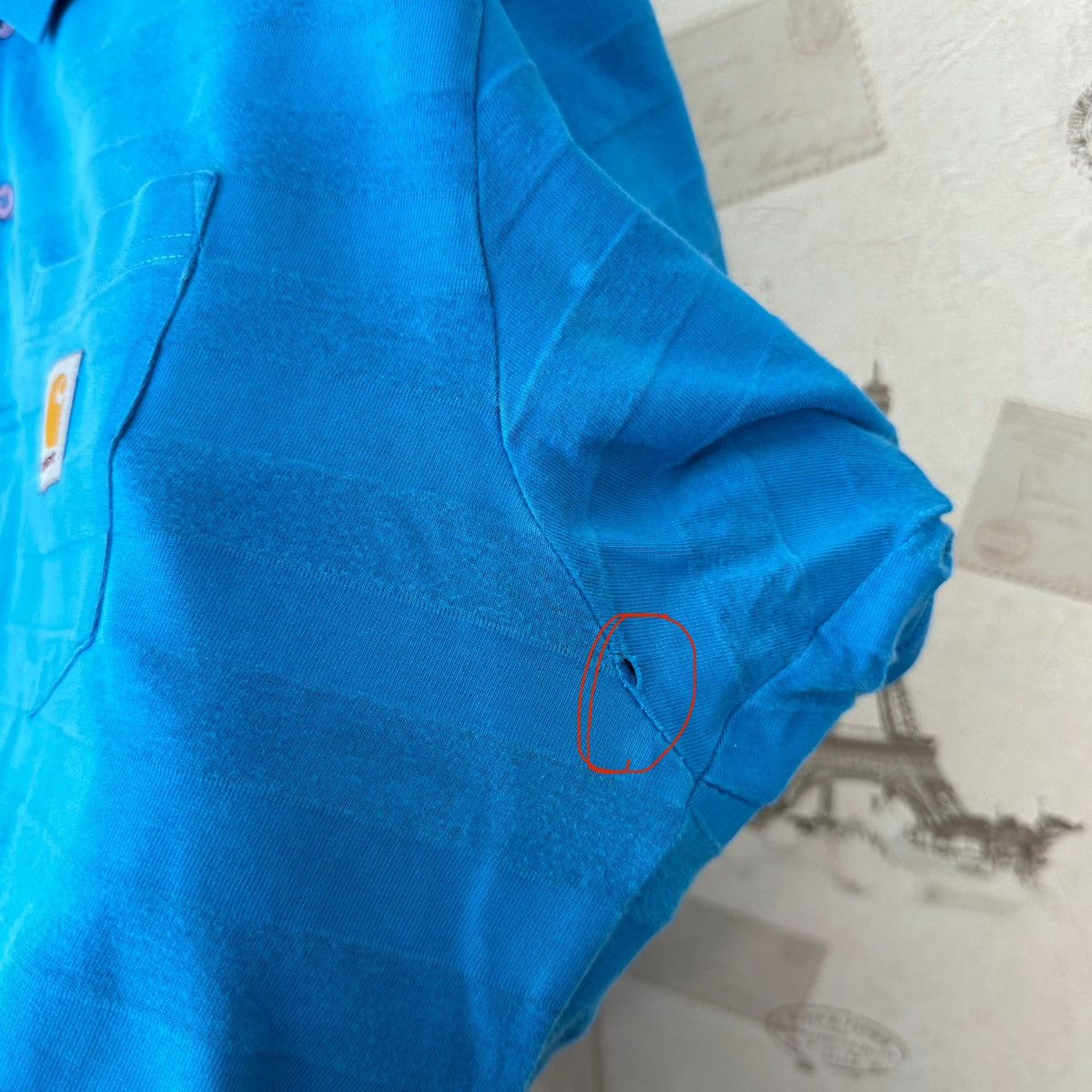 Carhartt Vintage Carhartt T shirt Polo Shirt Blue Sz XL Streetwear Size US XL / EU 56 / 4 - 18 Thumbnail