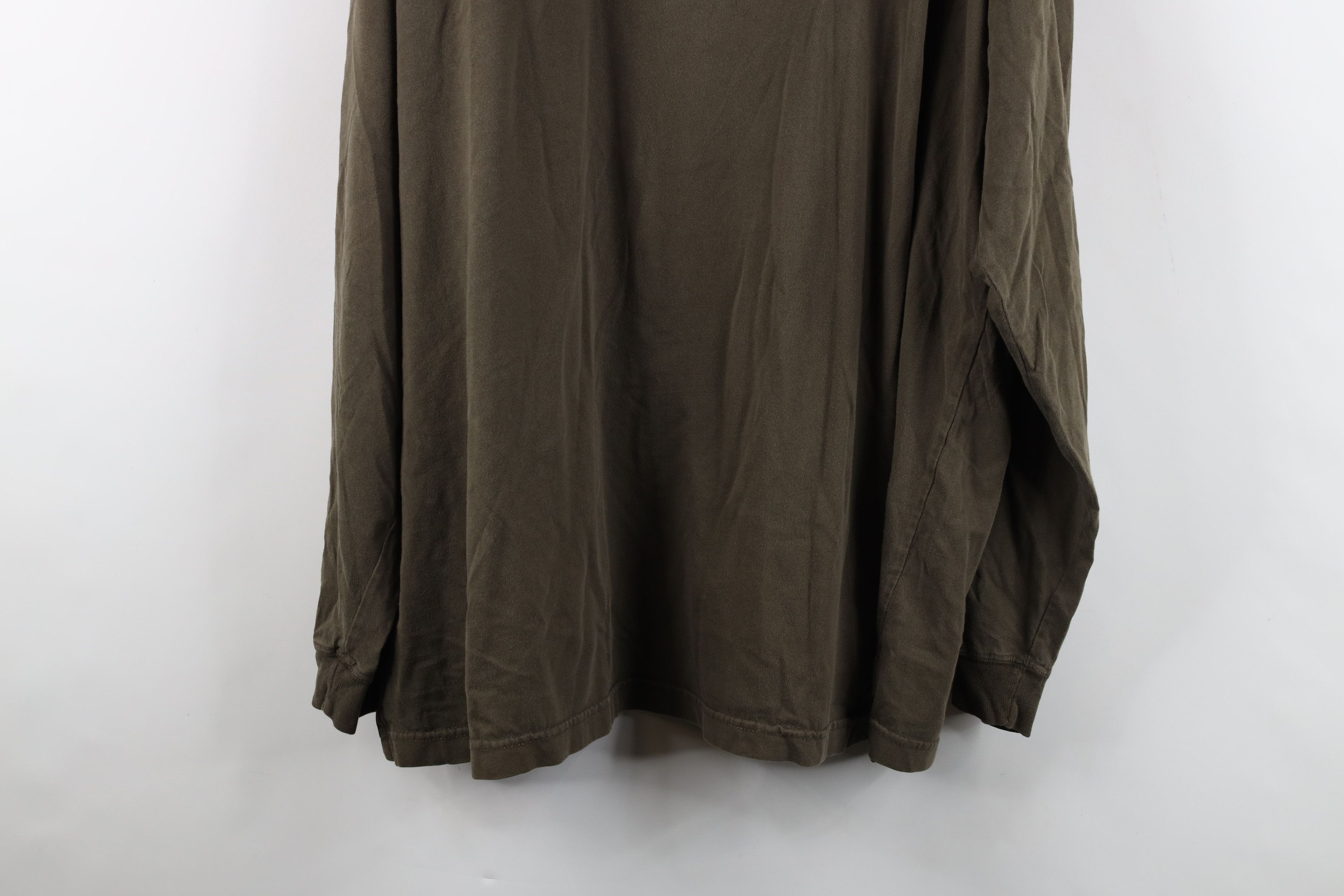 Vintage Vintage 90s Streetwear Long Sleeve Henley T-Shirt Green Size US XXL / EU 58 / 5 - 14 Thumbnail