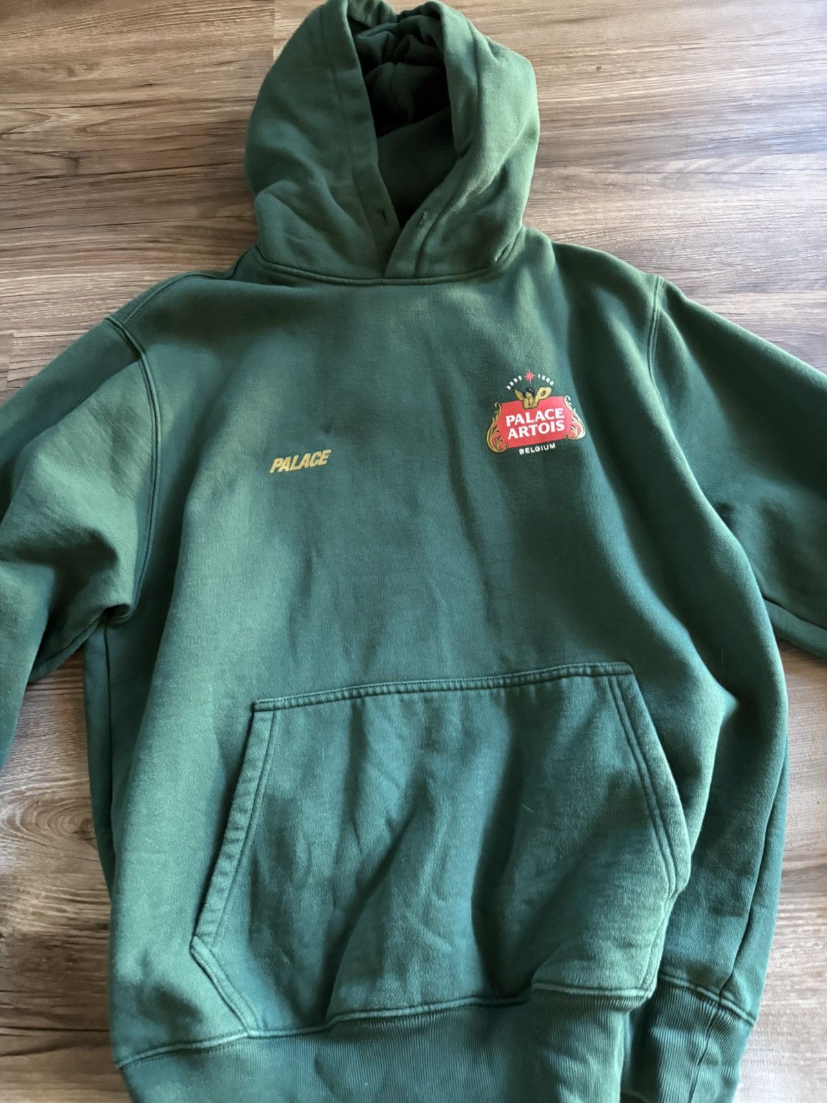 Palace Palace Stella Artois Hooded Sweatshirt Pine Green size Med Size US M / EU 48-50 / 2 - 2 Thumbnail