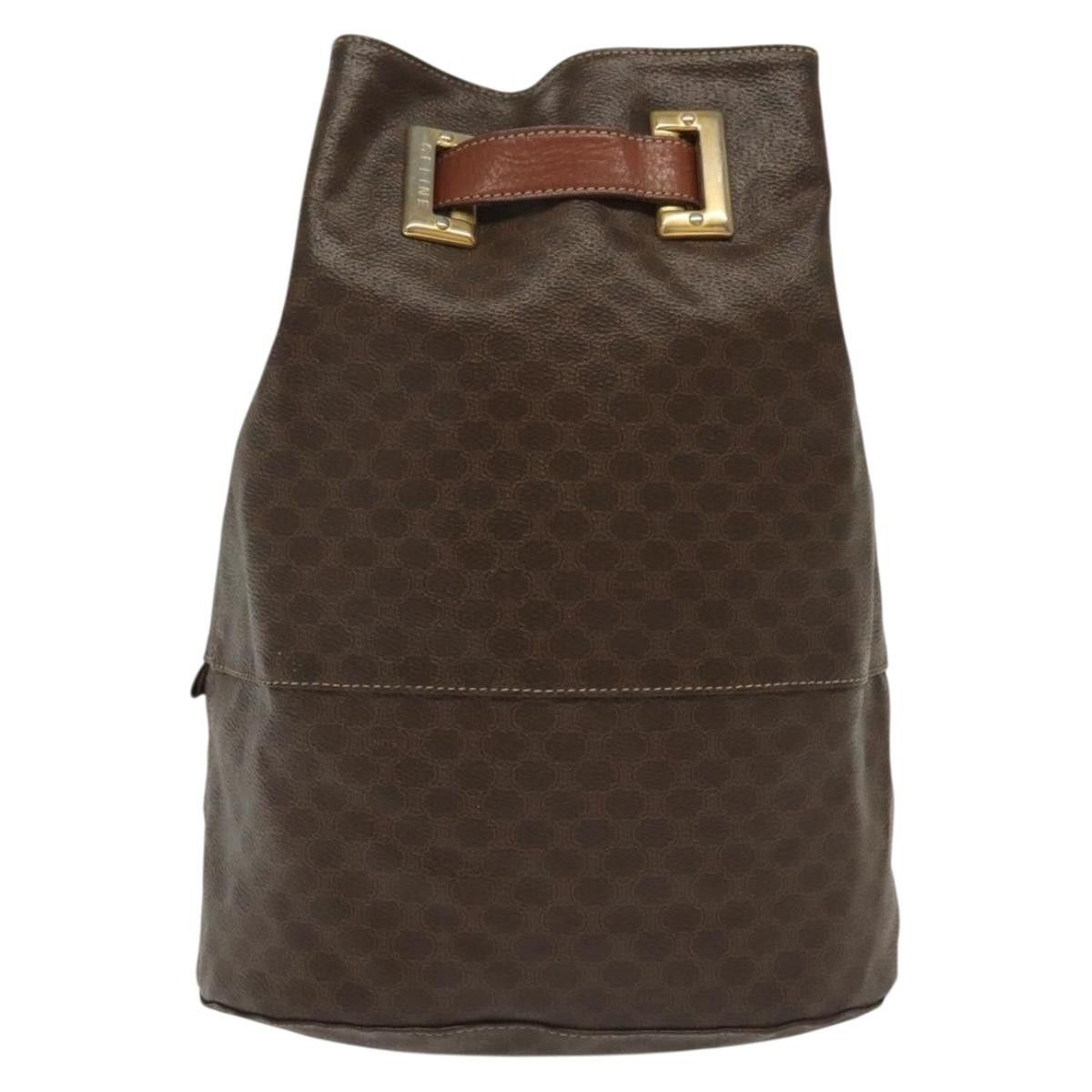 Celine CELINE Macadam Canvas Shoulder Bag Pvc Leather Brown Gold Size ONE SIZE - 2 Thumbnail