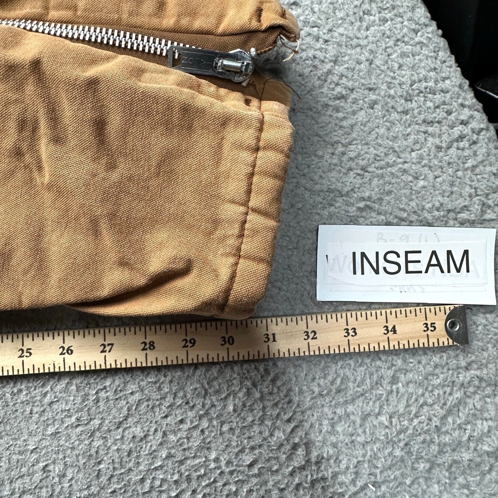 Vintage VINTAGE Key Duck Canvas Quilted Lined Coveralls Pants Mens Large Reg Brown Overalls Zip Size US 42 / EU 58 - 4 Thumbnail