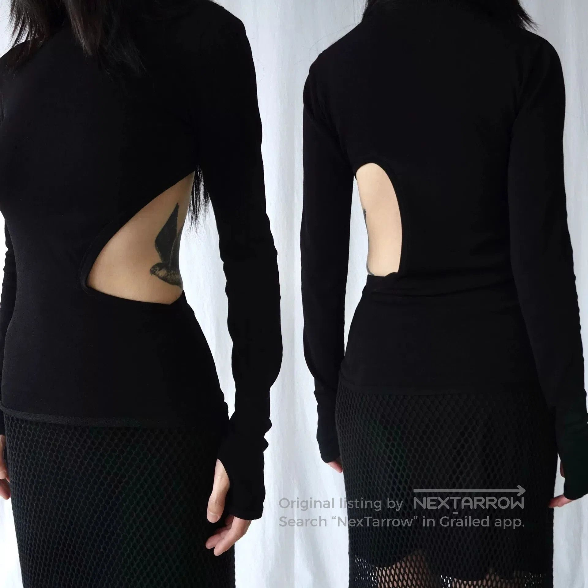 Issey Miyake Issey Miyake Black Long Sleeve Top. Size M / US 6-8 / IT 42-44 - 2 Thumbnail