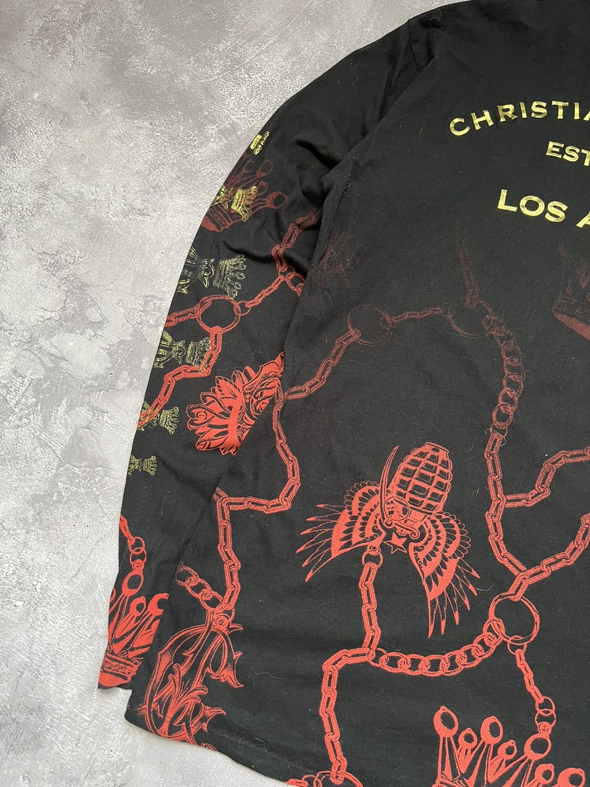 Christian Audigier Christian Audigier Y2K Vintage Long Sleeve Shirt (ed hardy) Size US XL / EU 56 / 4 - 10 Thumbnail