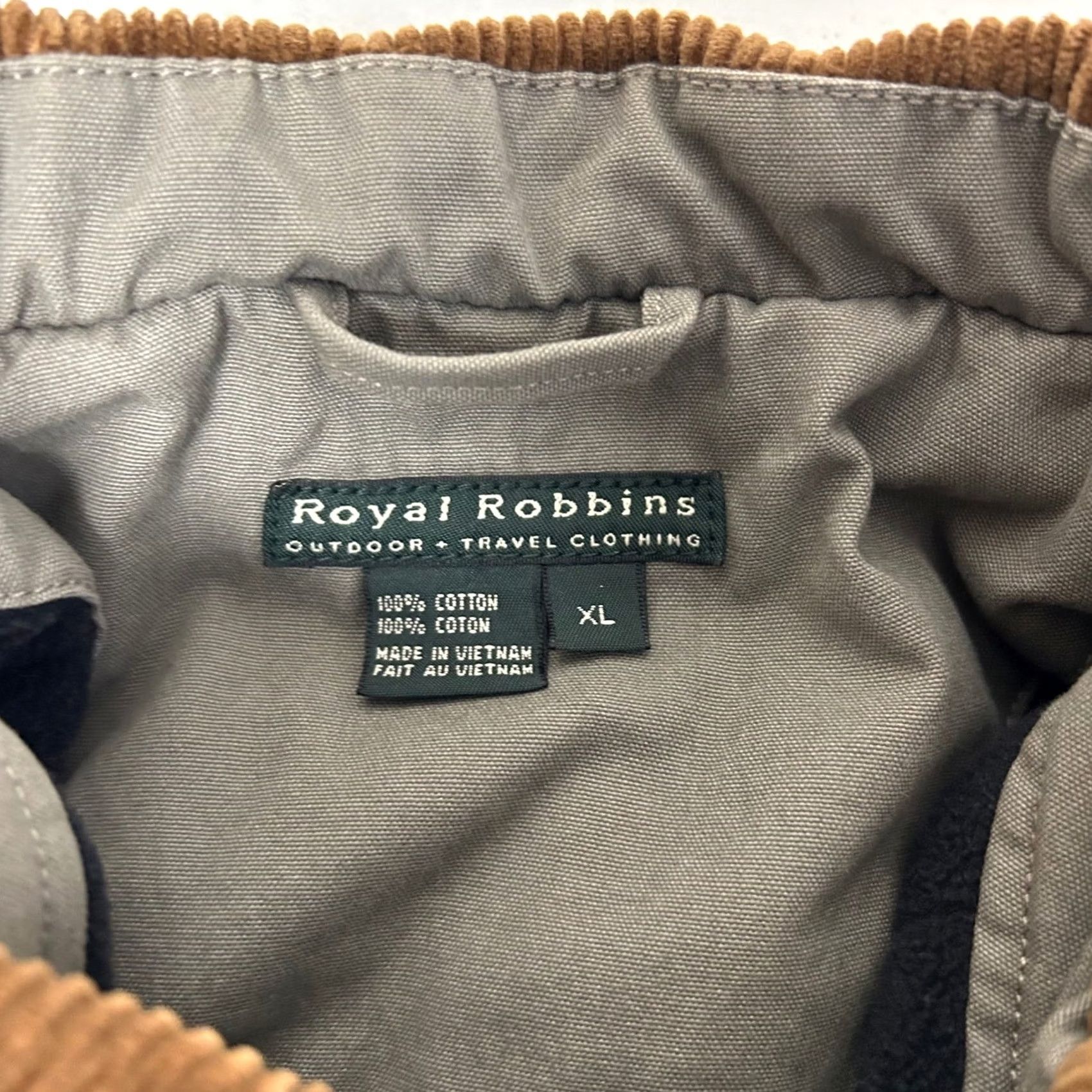 Royal Robbins Royal Robbins Corduroy Jacket Mens XL Brown Quilted Fleece Lined Field Coat Size US XL / EU 56 / 4 - 4 Thumbnail