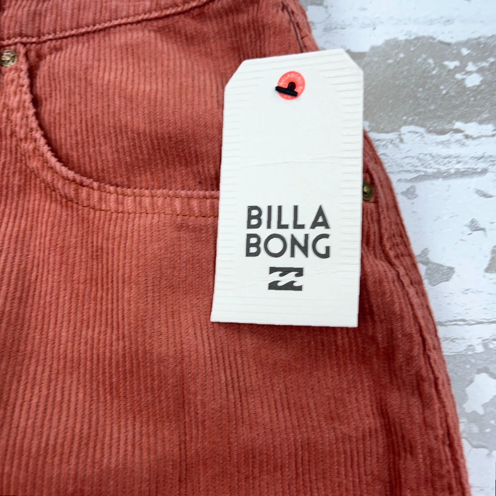 Billabong Billabong Skirt Women 6 Red Mini Corduroy Button Fly 90s Vintage Style, All Seasons, Casual Womens Size 28" / US 6 / IT 42 - 4 Thumbnail