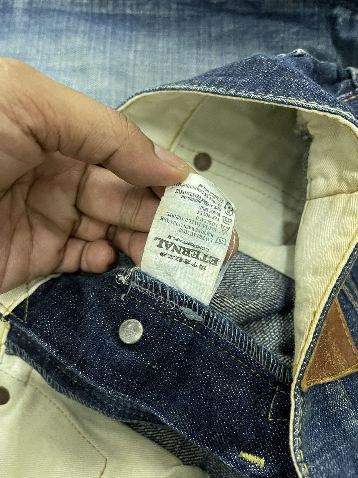 Eternal × Japanese Brand Eternal Japan Back Buckle Slubby Denim Size US 33 - 10 Thumbnail