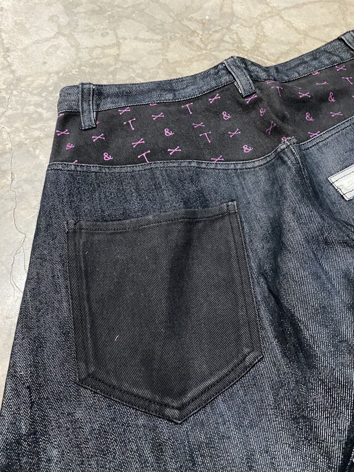 Japanese Brand Flare Jeans Japan Tarnish & Twist Baggy Loose Denim Size US 32 / EU 48 - 12 Thumbnail