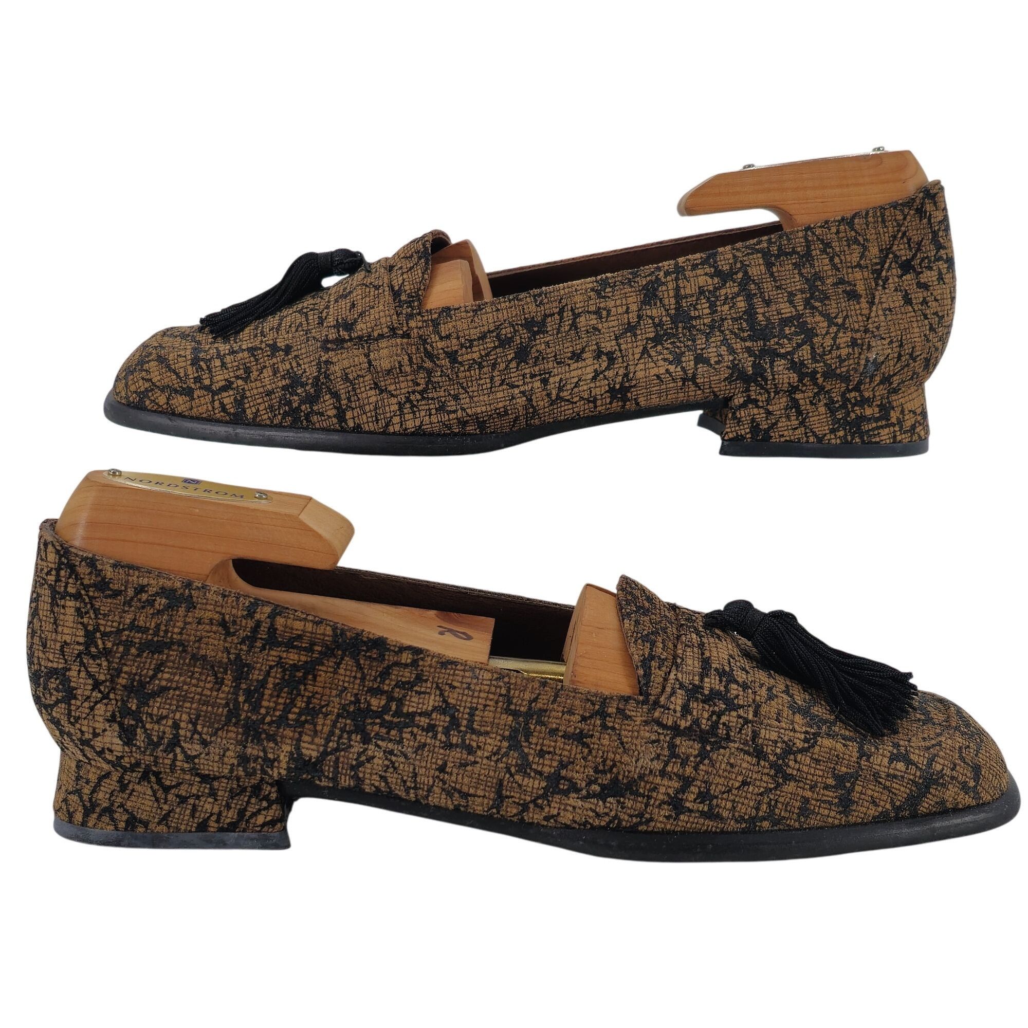 Stuart Weitzman Stuart Weitzman Women's 6.5AA Brown Black Tweed Dress Shoes Size US 6.5 / IT 36.5 - 5 Thumbnail