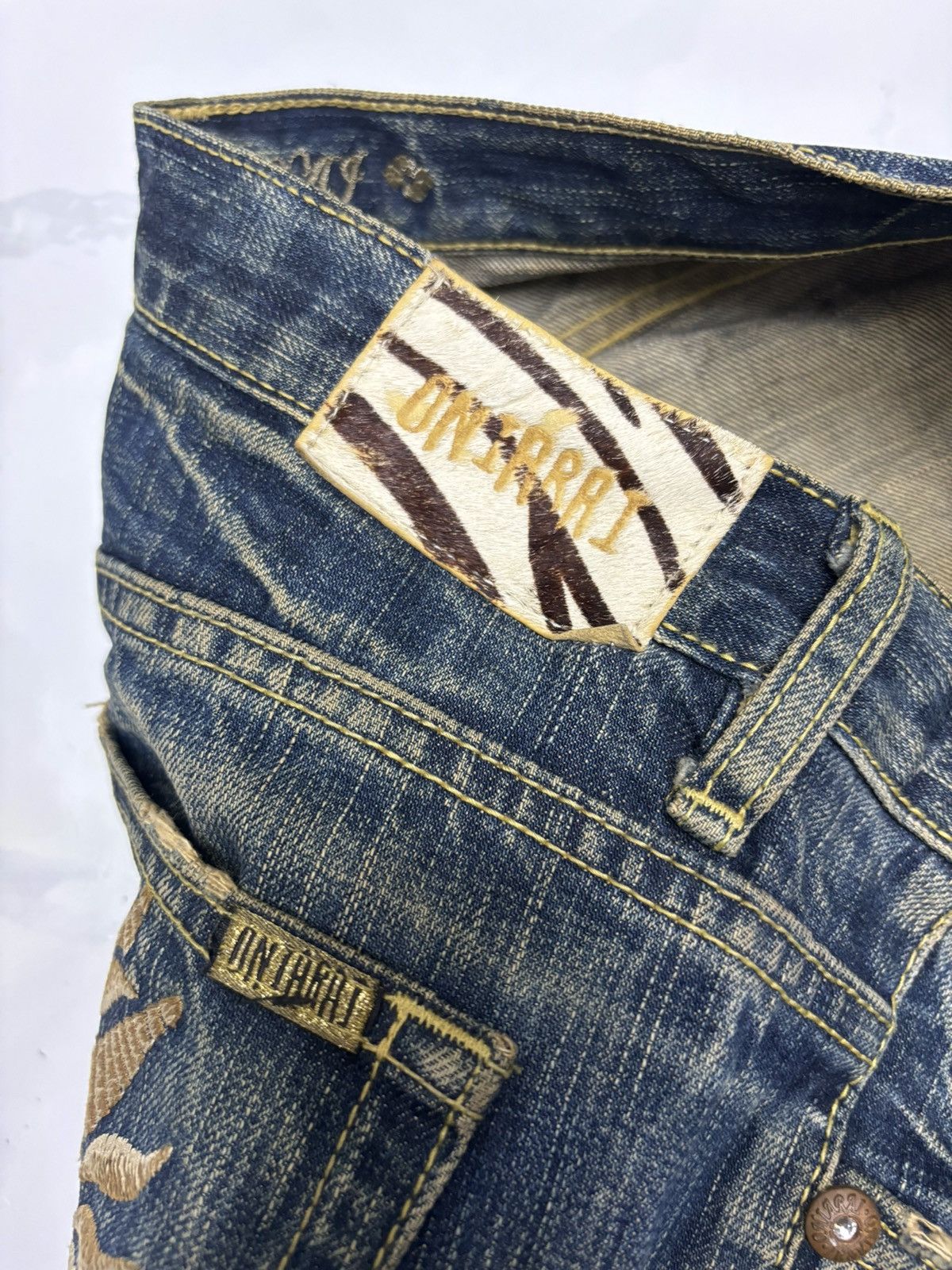 Japanese Brand RARE JAPANESE JEANS ART ONIARAI RUSTY CLAWMARK DENIM Size 30" / US 8 / IT 44 - 11 Thumbnail