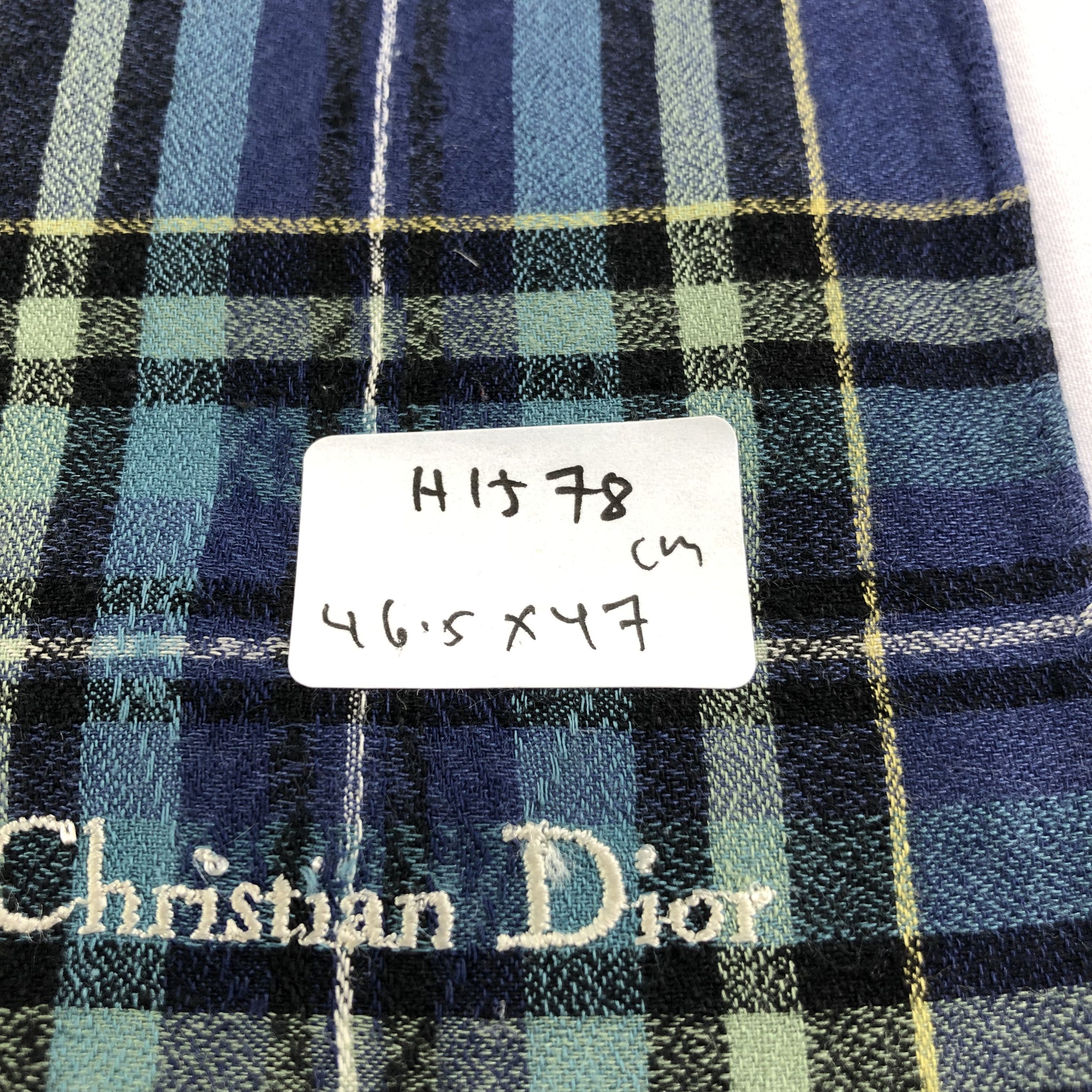 Christian Dior Monsieur Christian Dior Handkerchief Neckerchief Bandana H1578 Size ONE SIZE - 5 Thumbnail