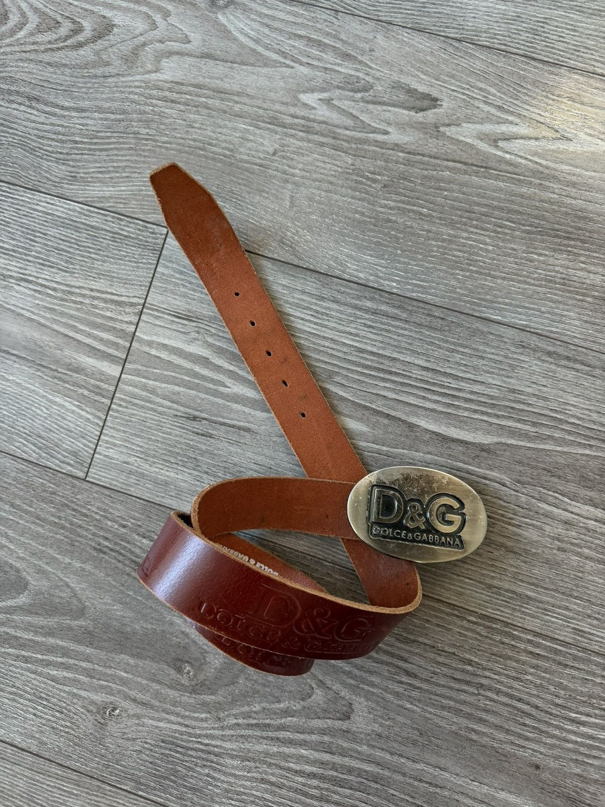 Dolce & Gabbana Rare Vintage D&G Dolce&Gabbana 115 Leather Belt Size ONE SIZE - 12 Thumbnail