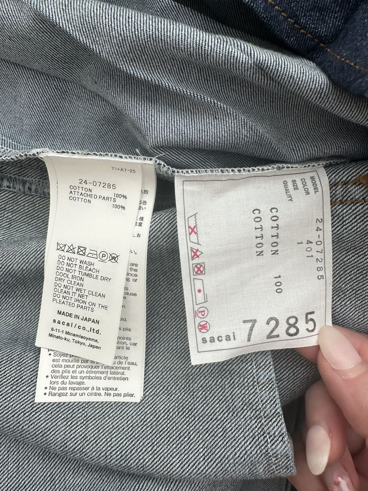 Sacai Sacai Denim Camisole Women Shirt Size S / US 4 / IT 40 - 10 Thumbnail