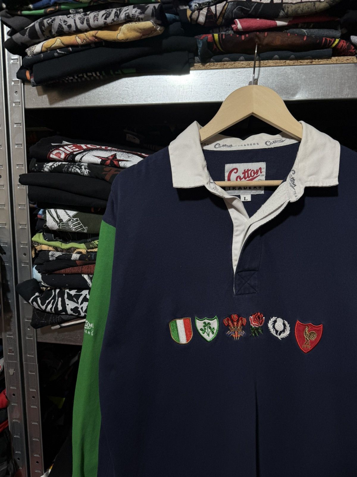 Cotton Traders Vintage 90s Cotton Traders 6 Six Nations Rugby Jersey Size US XXL / EU 58 / 5 - 3 Thumbnail