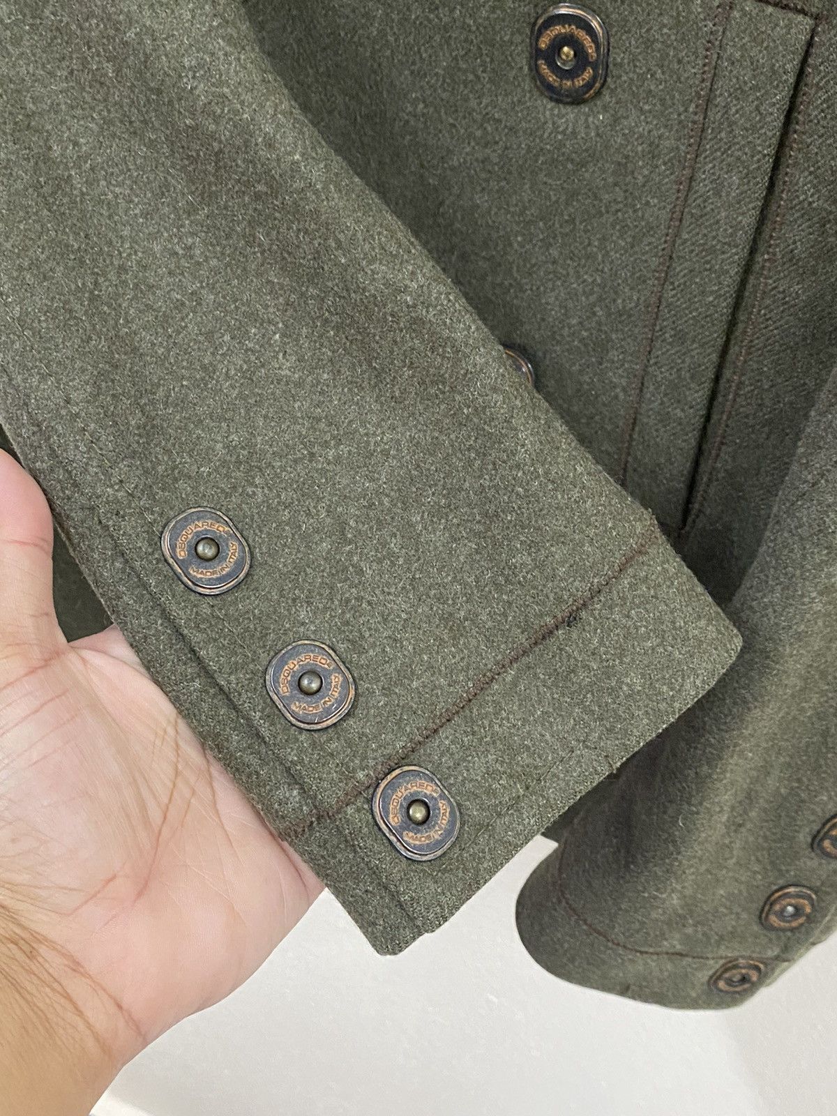 Dsquared2 DSQUARED 2 Jacket Military Style - Wool Size US M / EU 48-50 / 2 - 11 Thumbnail