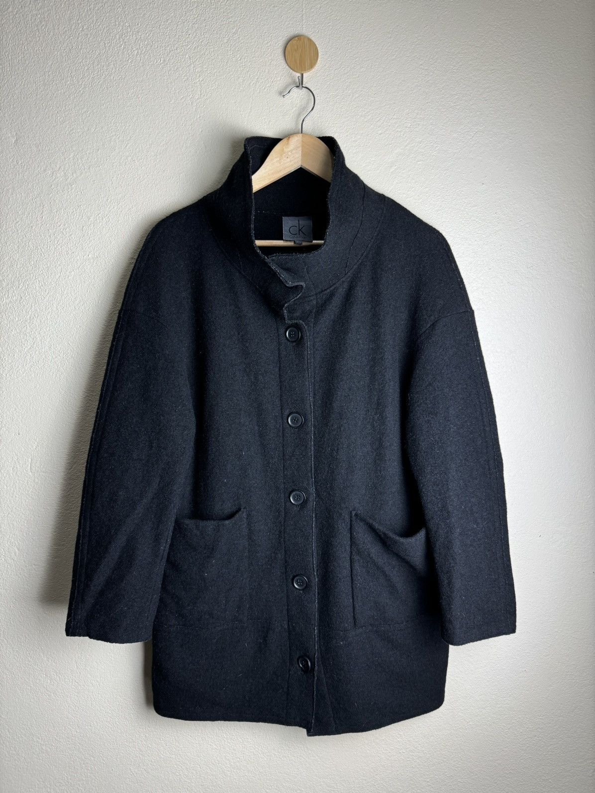 Calvin Klein Calvin Klein Wool Button Jacket Size US M / EU 48-50 / 2 - 1 Thumbnail