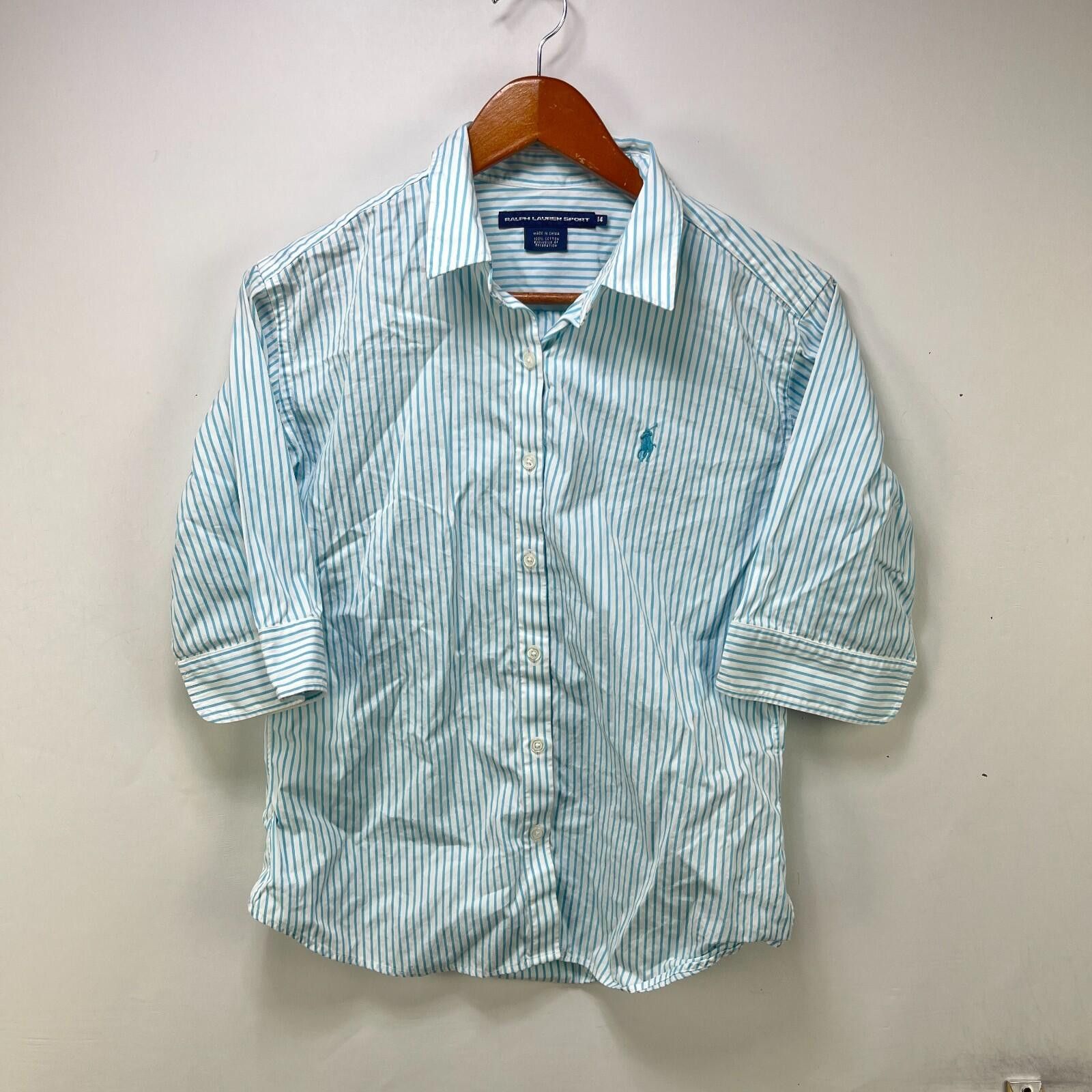 Polo Ralph Lauren Vintage Polo Ralph Lauren Pony Youth Button Up Shirt 14 Size ONE SIZE - 1 Thumbnail