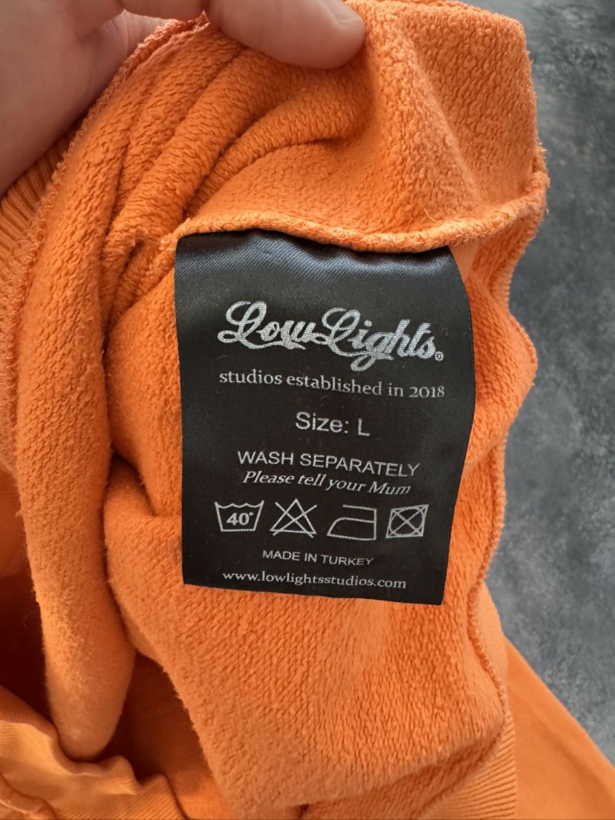 Low Light Studios Low Lights Oversized Baggy Hoodie Y2K Embroidered Logo RAP Size US L / EU 52-54 / 3 - 11 Thumbnail