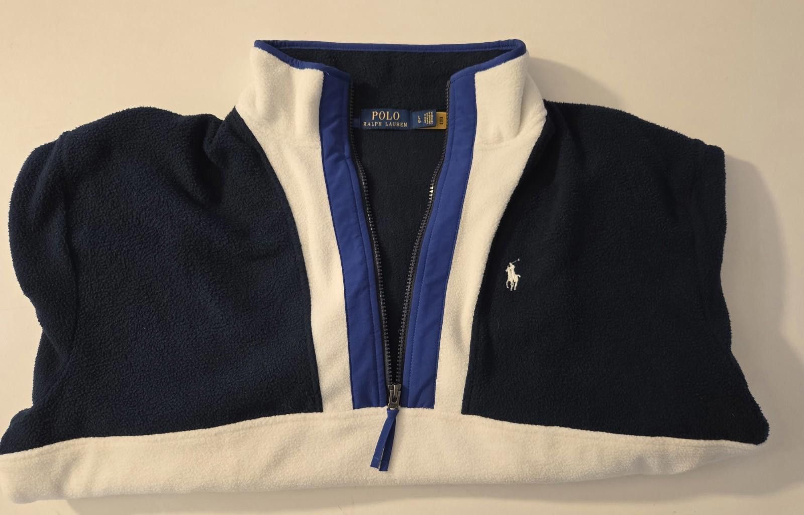 Polo Ralph Lauren Polo Ralph Lauren Men’s Quarter Zip Pullover Fleece Navy L Size US L / EU 52-54 / 3 - 5 Thumbnail