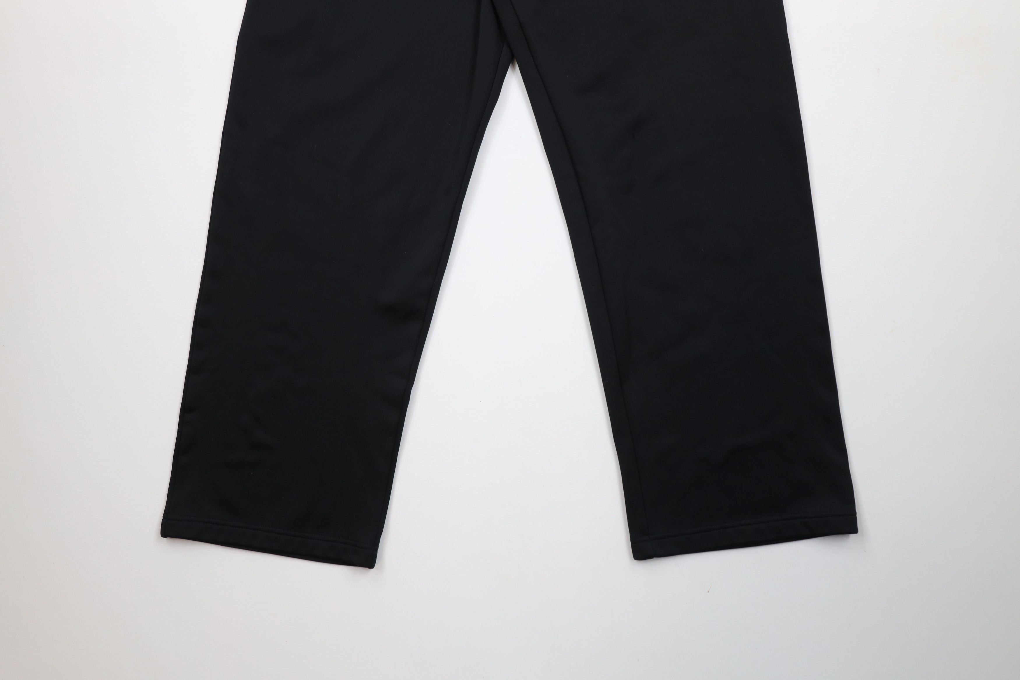 Adidas × Vintage Vintage Adidas Spell Fleece Lined Wide Leg Sweatpants Black Size US 34 / EU 50 - 4 Thumbnail