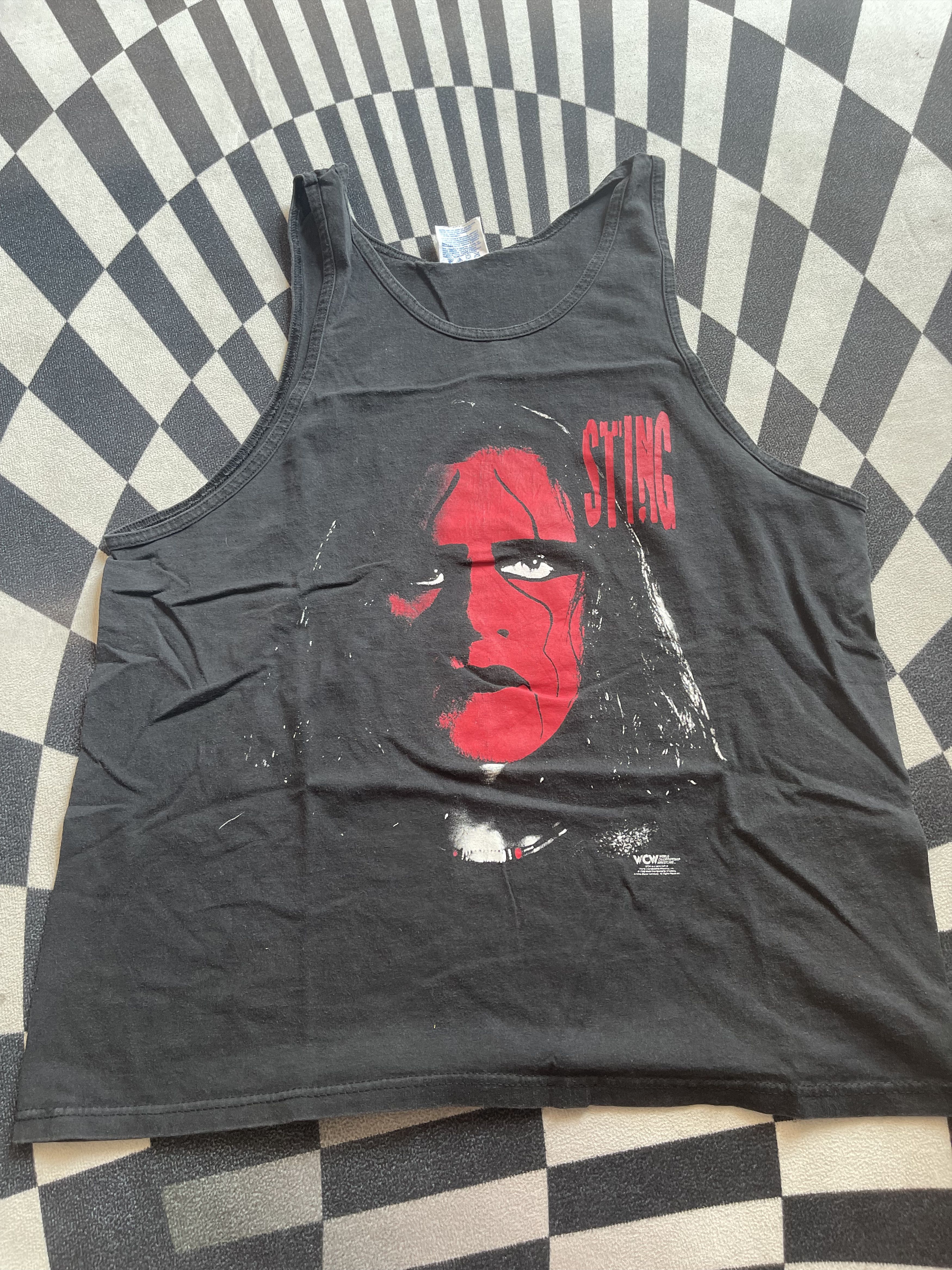WCW/nWo Vintage 1998 WCW Sting Wolfpac Tank Top Size US L / EU 52-54 / 3 - 1 Thumbnail