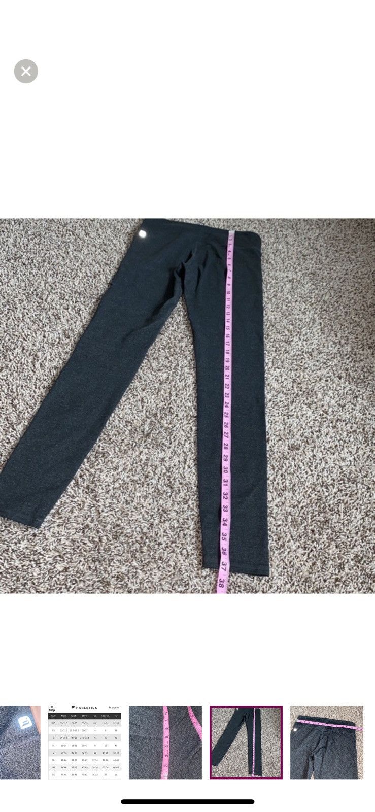 Fabletics Fabletics full length grey leggings Size 26" / US 2 / IT 38 - 7 Thumbnail