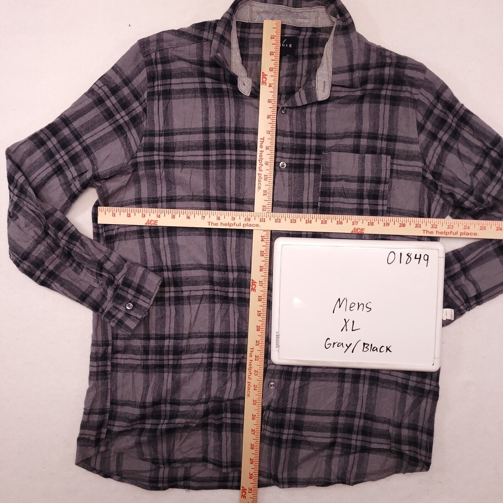 Capsule Capsule Tartan FlannelLong Sleeve Shirt Mens Size XL Gray Size US XL / EU 56 / 4 - 7 Thumbnail