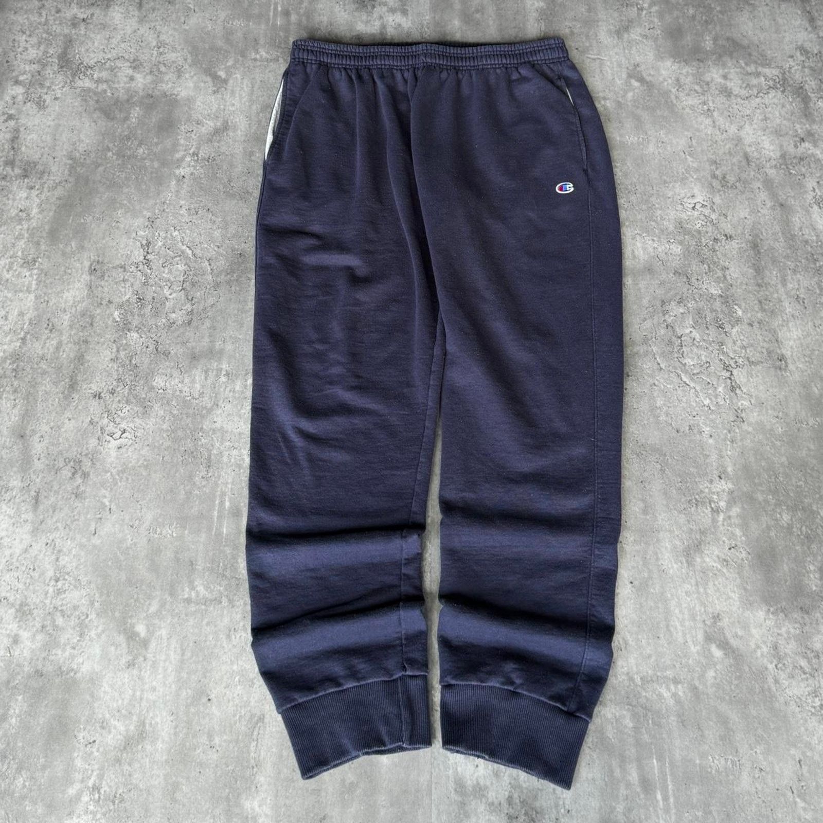 Champion × Vintage Vintage Y2K Champion Navy Blue Baggy Opium Tech Sweatpants Size US 36 / EU 52 - 1 Thumbnail