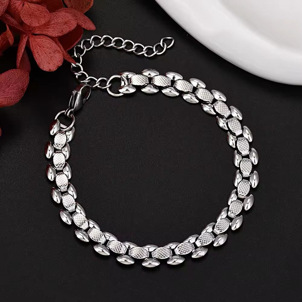 Other Stainless Steel Silver Chain Bracelets Handmade Size ONE SIZE - 3 Thumbnail