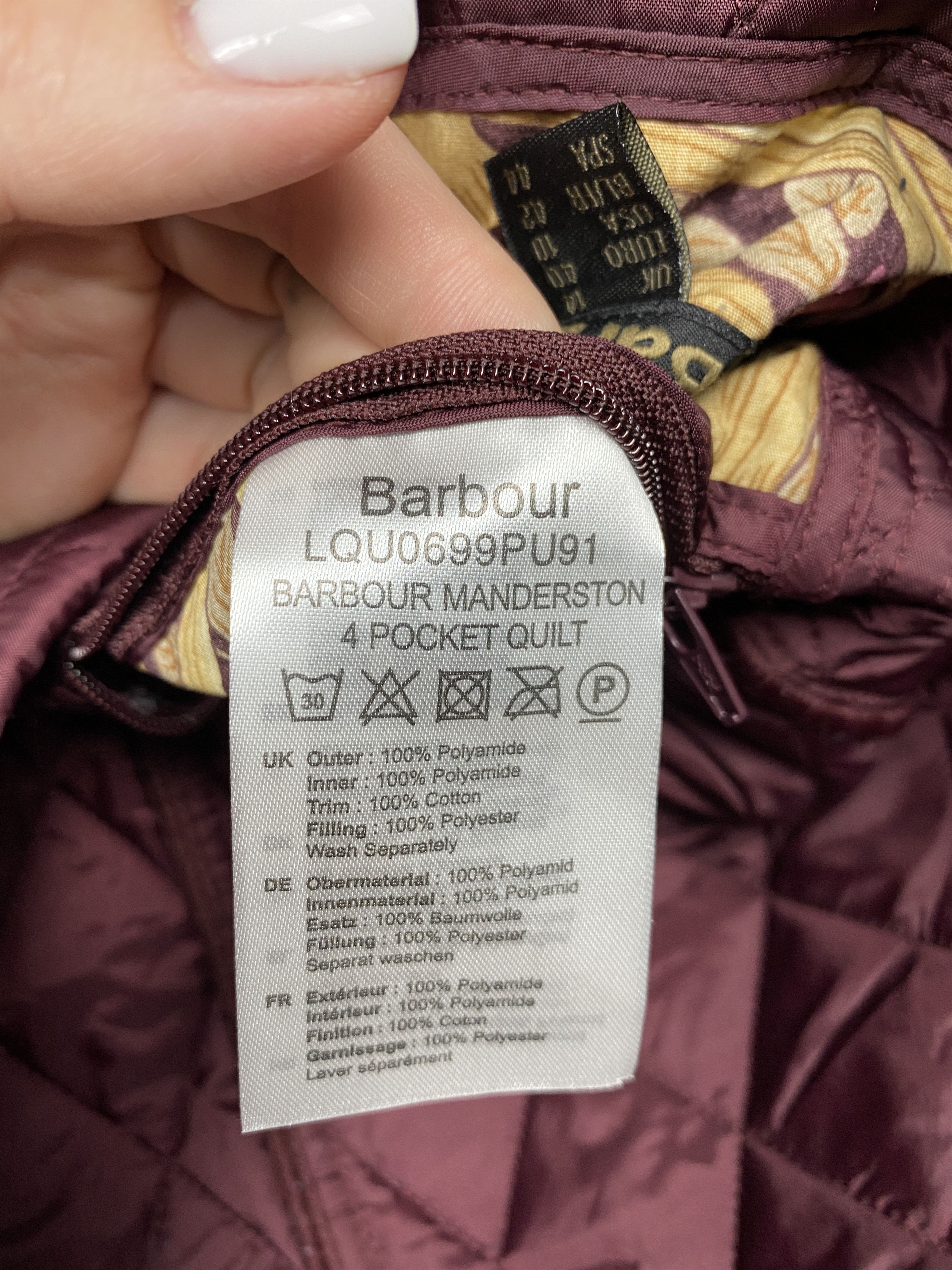 Barbour Barbour Vintage Womens Manderston William Quilted Jacket Size L / US 10 / IT 46 - 8 Thumbnail