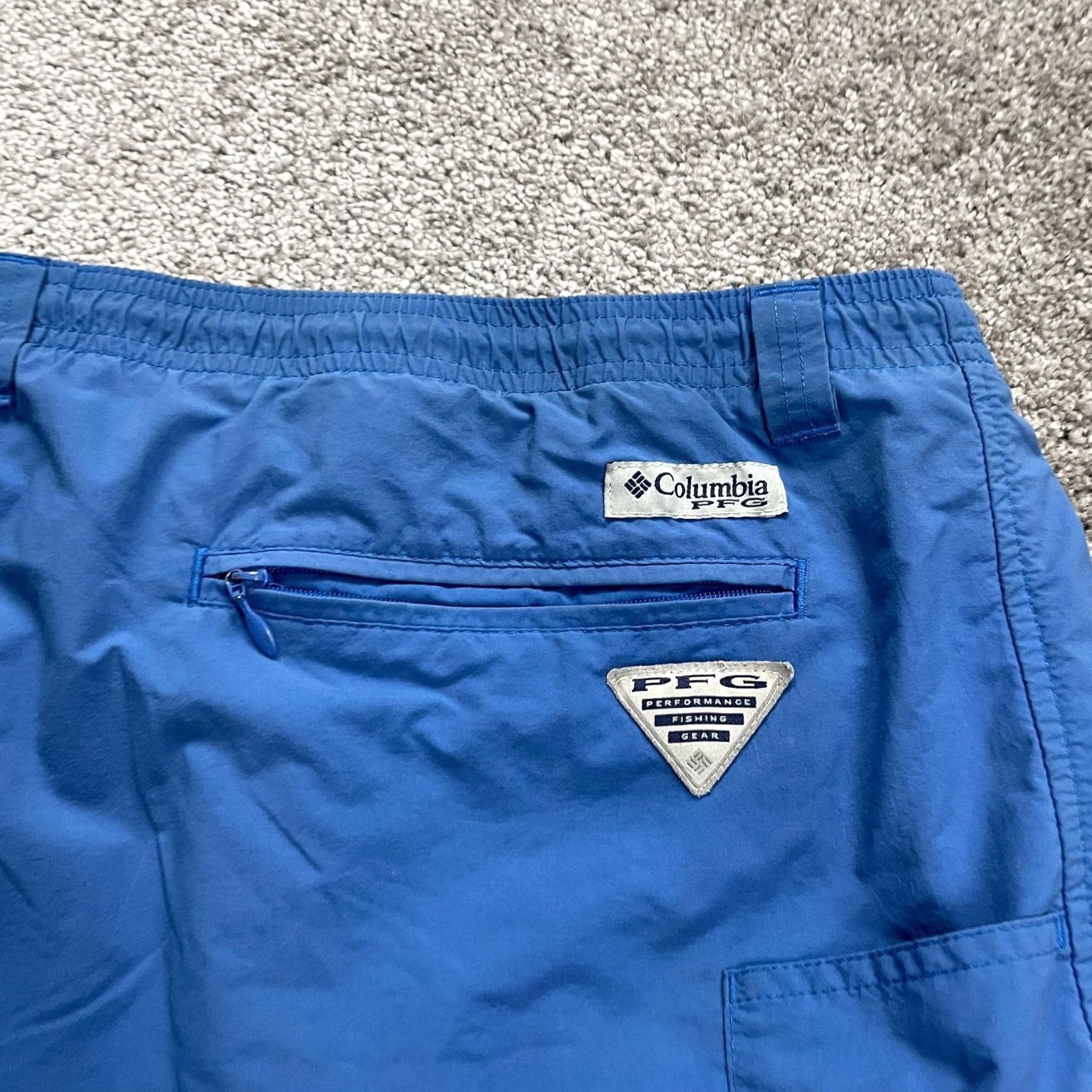 Vintage Columbia Backcast PFG Omni Shade Water Shorts Mens Large Blue Fishing Outdoor Size US 33 - 5 Thumbnail