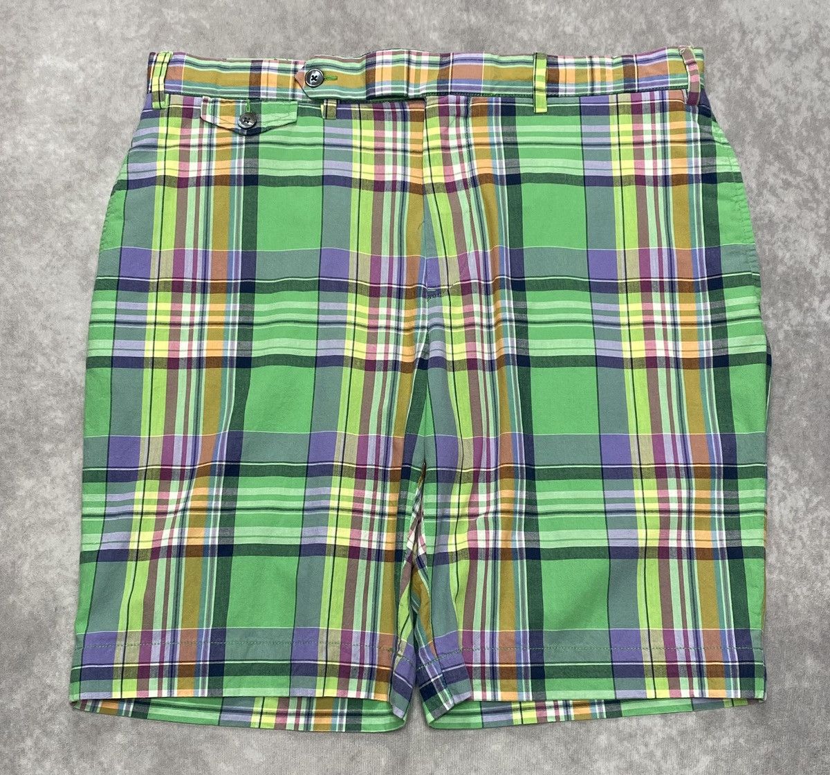 Polo Ralph Lauren 80’s Vintage Polo Ralph Lauren Authentic India Madras Short Size US 34 / EU 50 - 1 Thumbnail