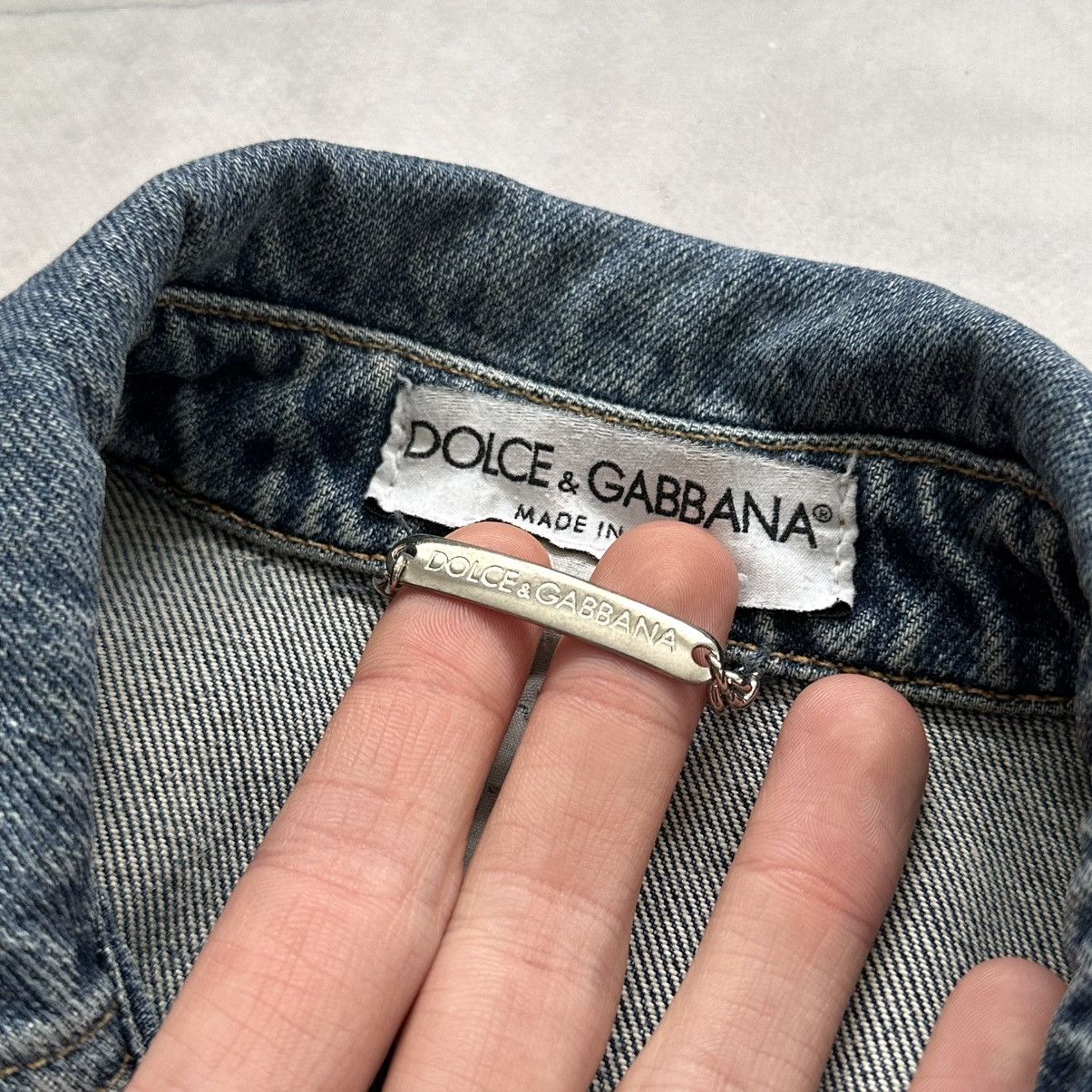Dolce & Gabbana 90s Dolce & Gabbana Vintage Denim Vest Open Front Y2K Size S / US 4 / IT 40 - 4 Thumbnail