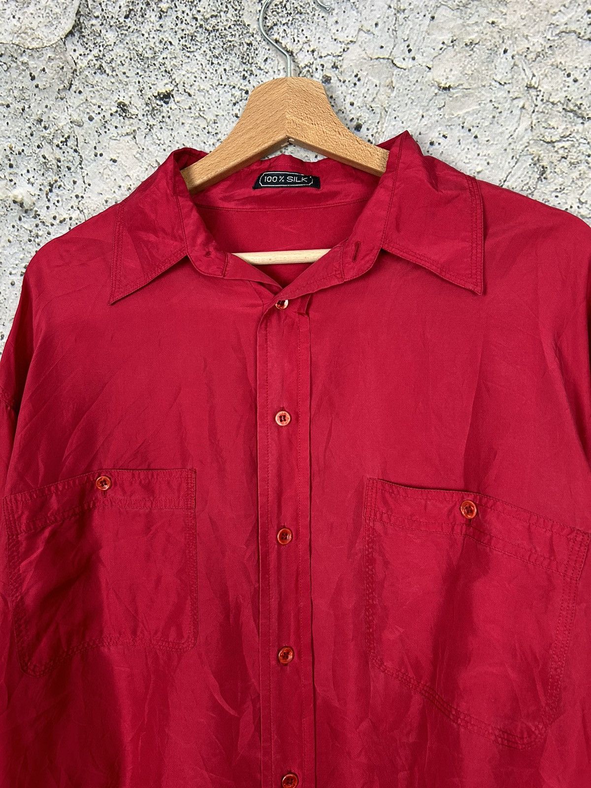 Other Vintage Silk Shirt Button Ups 90s Avantgarde Hype Size US XL / EU 56 / 4 - 3 Thumbnail