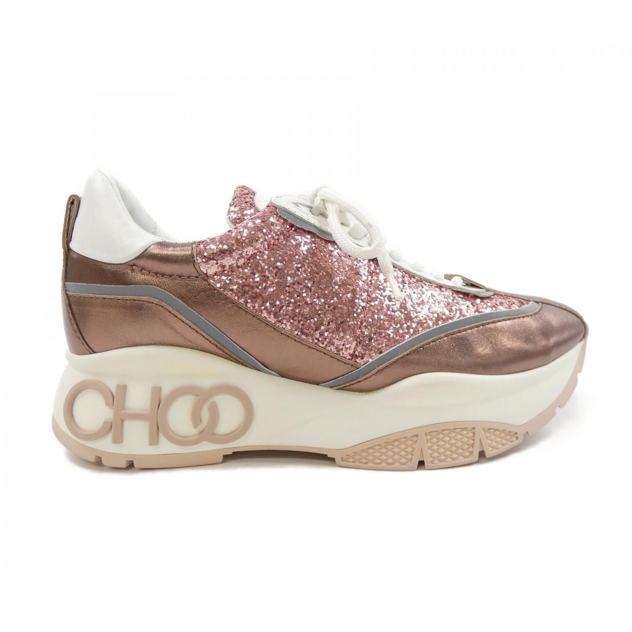Jimmy Choo Jimmy Choo Sneakers Leather Shoes DUTY FREE for USA