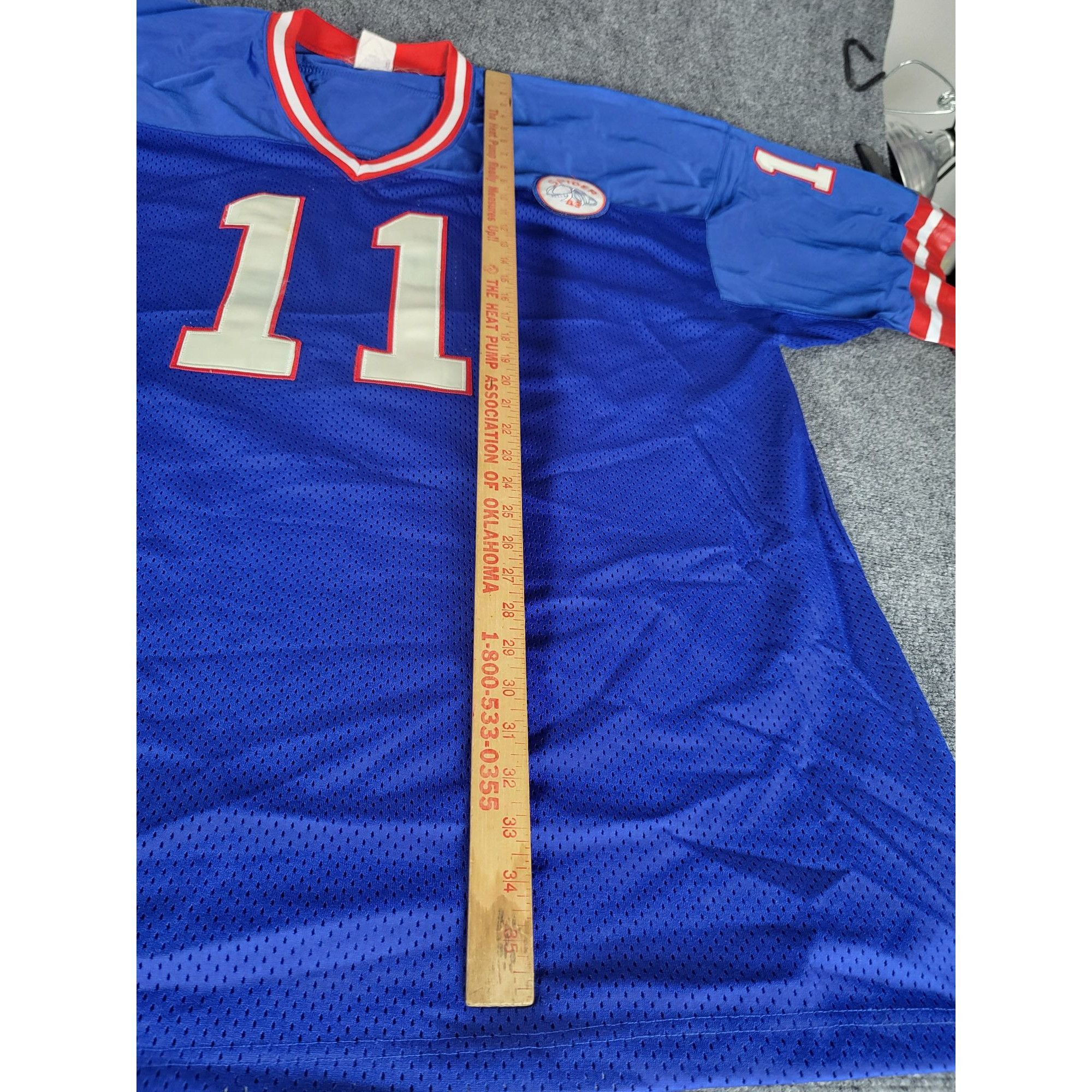 Vintage Vintage New York Giants Simms 11 Jersey Men Sz 56 Blue Spide Size US XXL / EU 58 / 5 - 4 Thumbnail