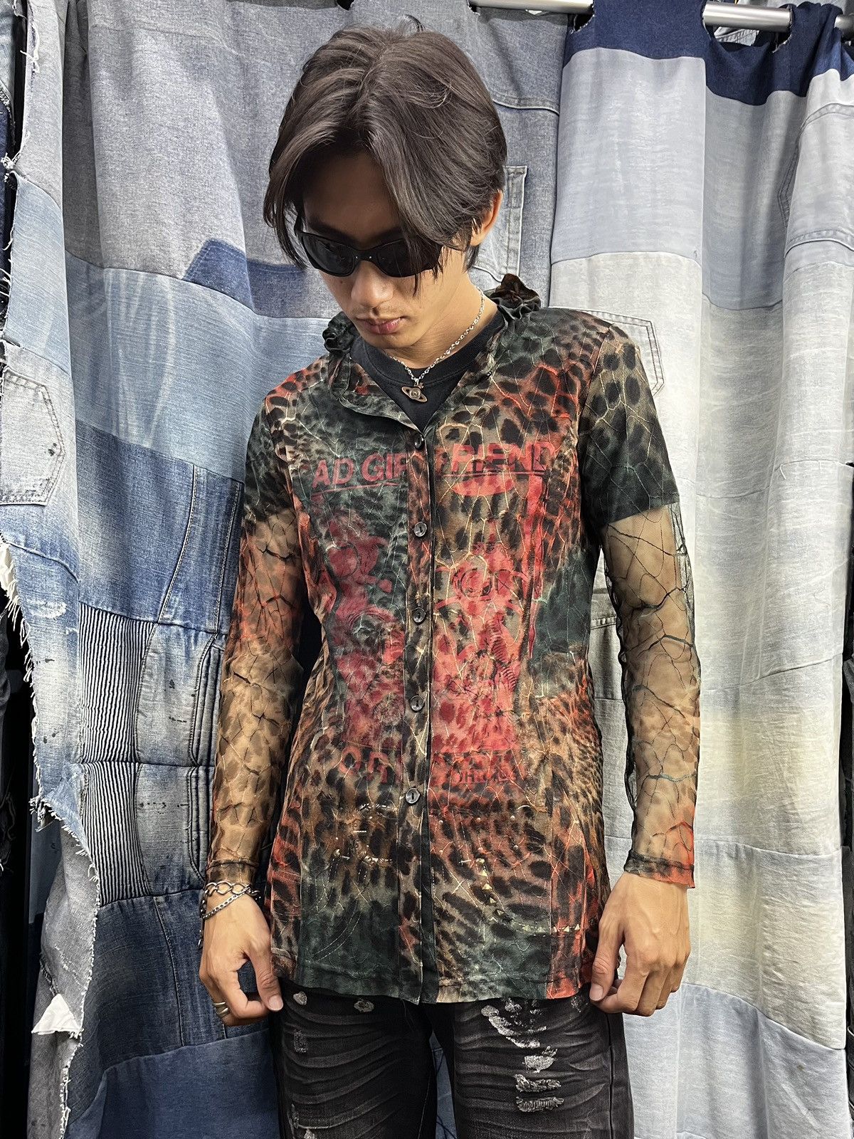 Hysteric Glamour × If Six Was Nine × Japanese Brand crazy gothic fishnet mesh top senji like jpg style Size US S / EU 44-46 / 1 - 15 Thumbnail