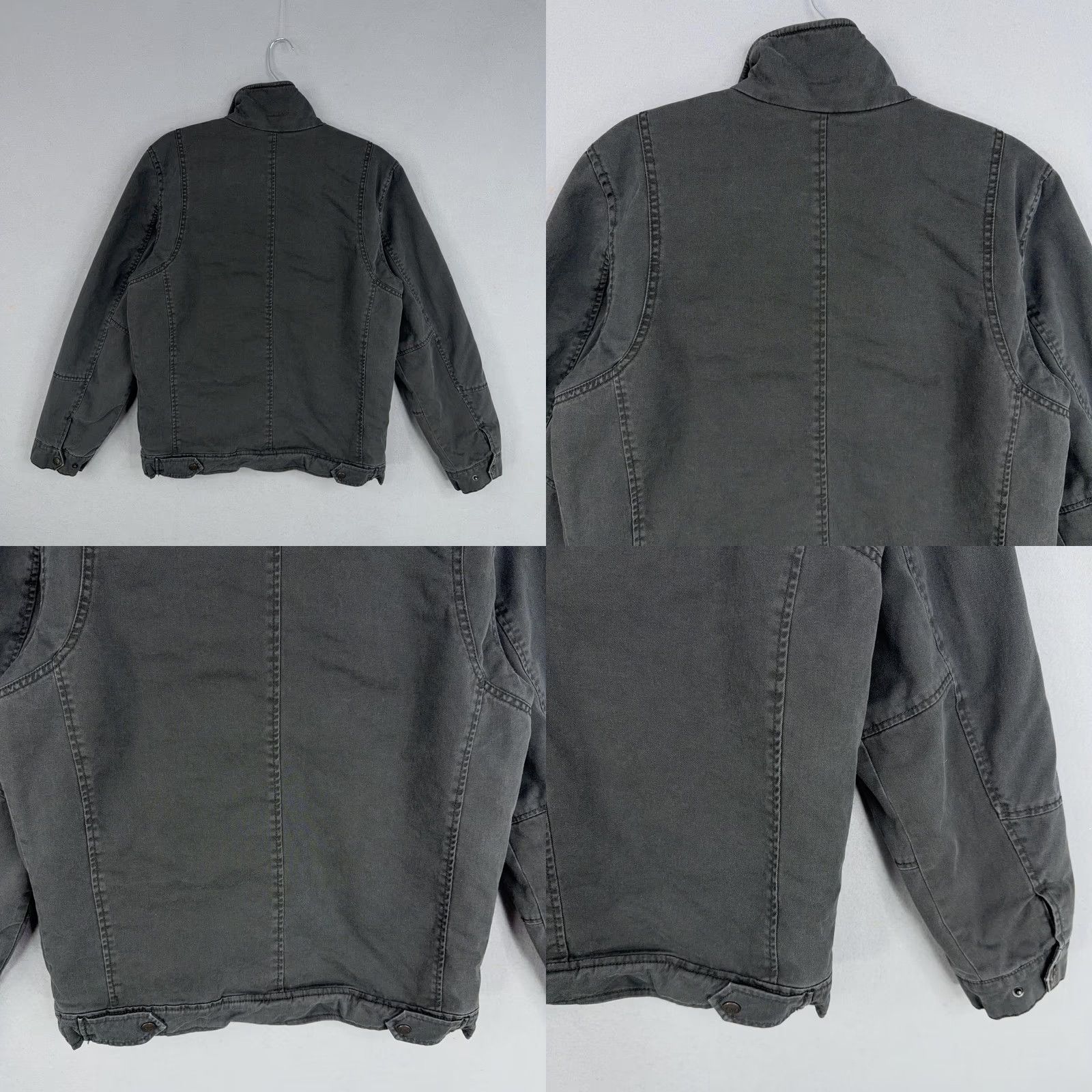 Levi's VINTAGE Levi's Jacket Mens Small Gray Sherpa Lined Zip Military Field Barn Chore Coat Size US S / EU 44-46 / 1 - 8 Thumbnail