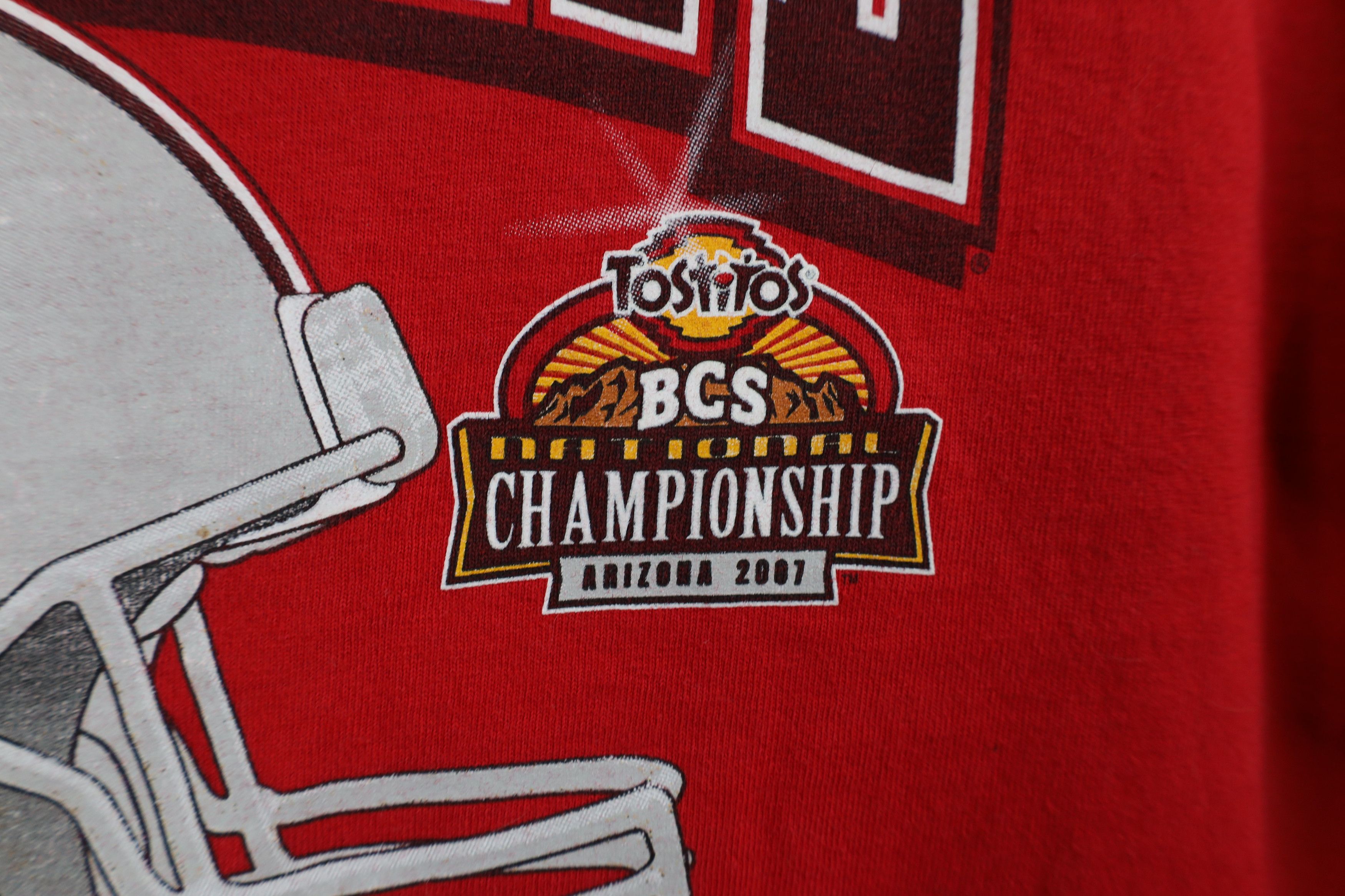 Vintage Vintage Championship State University Football T-Shirt Red Size US L / EU 52-54 / 3 - 6 Thumbnail