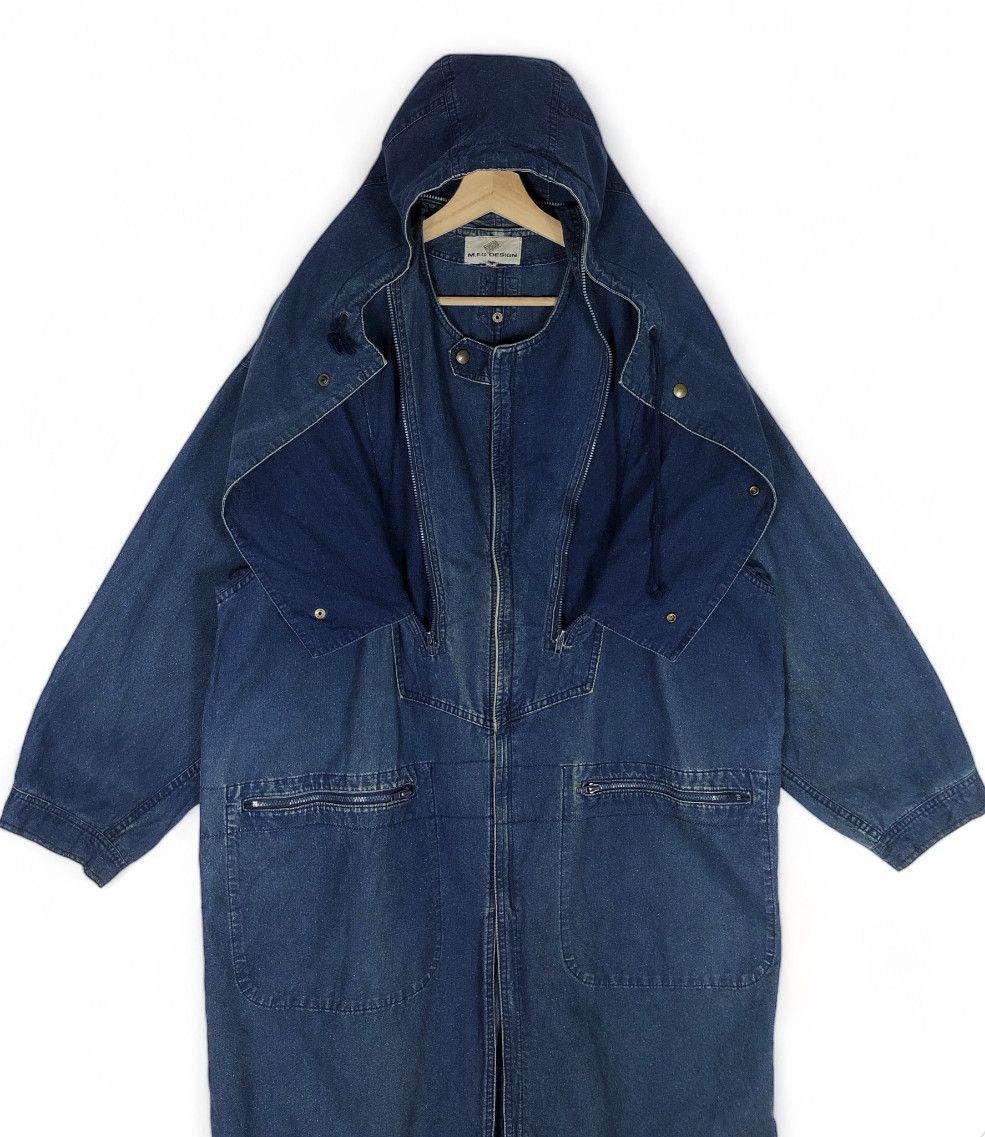 Marithe + Francois Girbaud RARE🔥80’S MFG NUN STYLE DENIM JACKET FLAP ZIP HOOD Size US L / EU 52-54 / 3 - 7 Thumbnail
