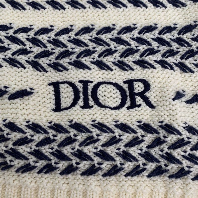 Dior Dior Color-blocking oblique stripe cotton round-neck long-s Size US L / EU 52-54 / 3 - 5 Thumbnail
