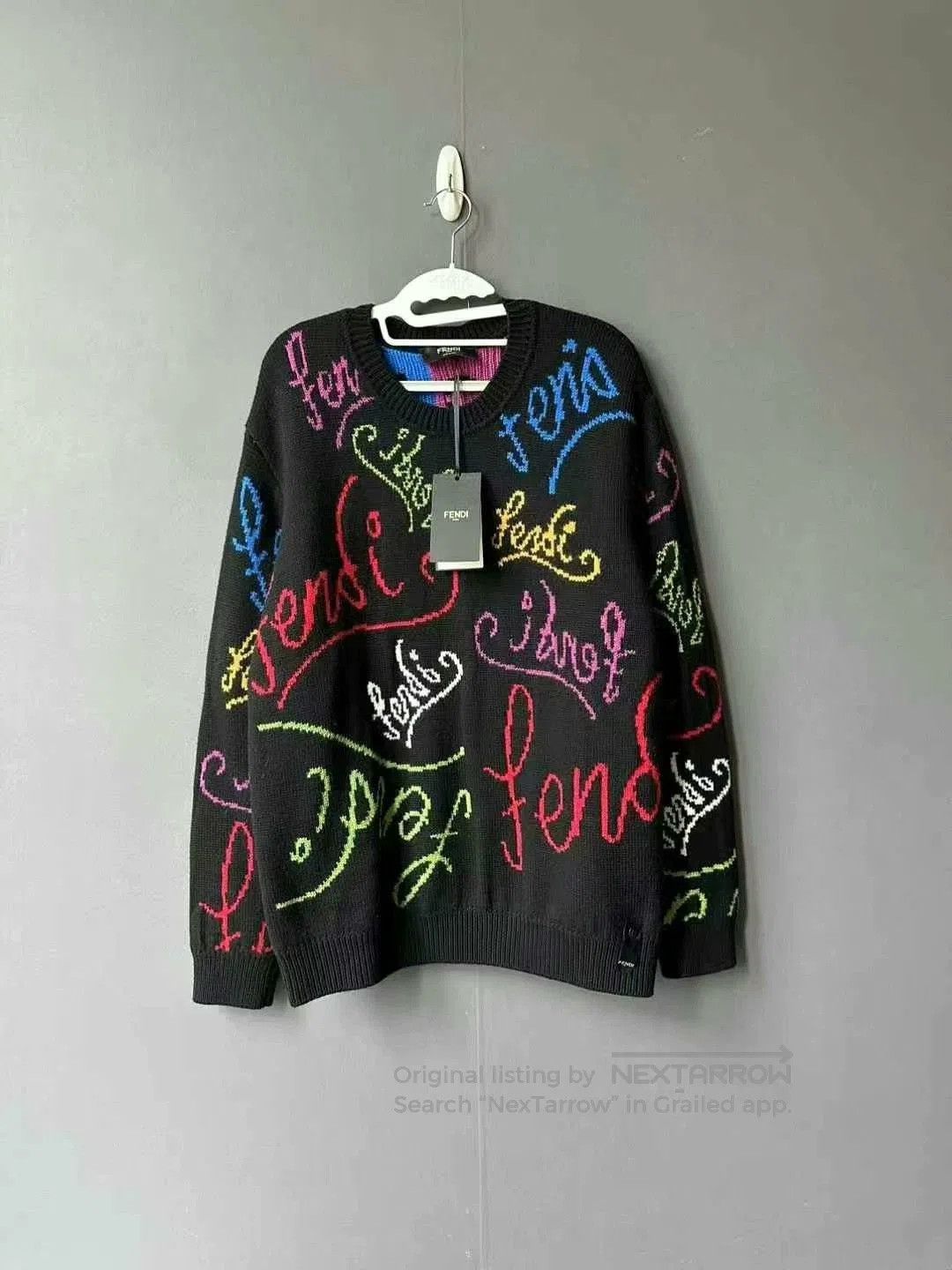 Fendi fendi colorful knit sweater for stylish wear. Size US XXL / EU 58 / 5 - 1 Thumbnail