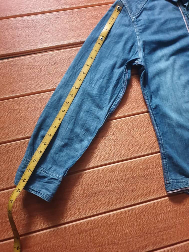 Japanese Brand 💥Simplicite Plus selvedge style Japanese Chambray Shirt Size US S / EU 44-46 / 1 - 10 Thumbnail
