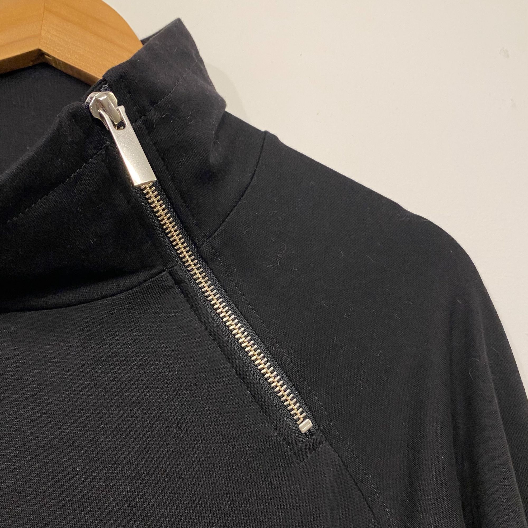 Other Marcella Black Long Sleeve Neck Zipper Oversized Dress Size Size XS / US 0-2 / IT 36-38 - 3 Thumbnail