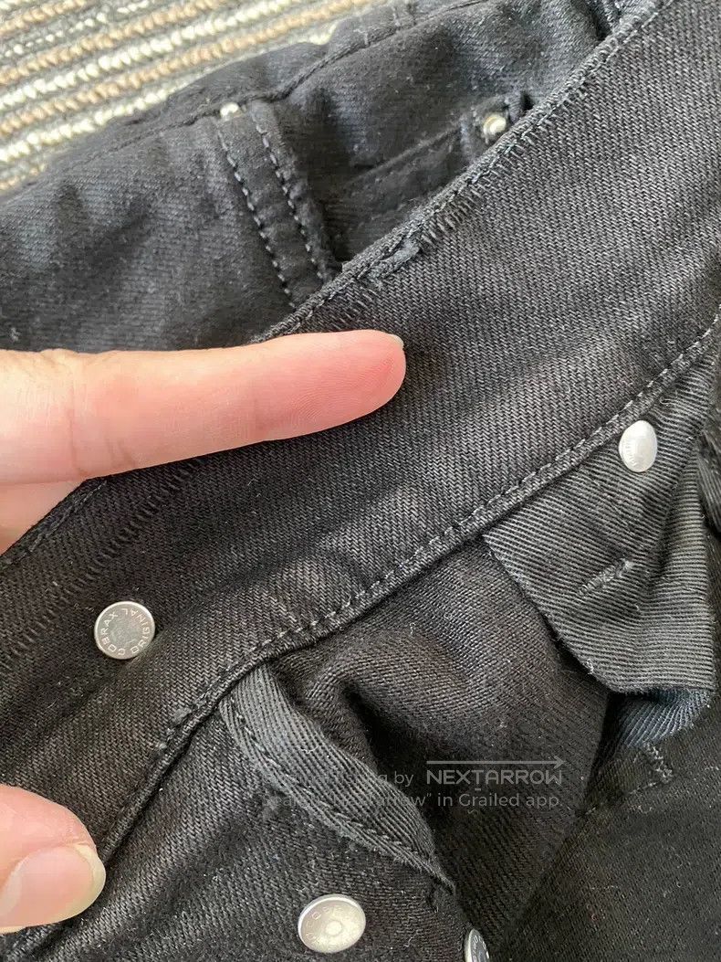 Amiri Amiri Size 29 Black suede MX1 jeans Size US 29 - 6 Thumbnail