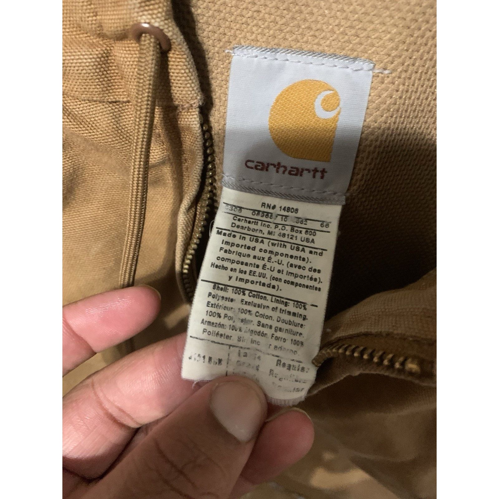 Carhartt Size L- VTG Carhartt Thermal Lined Jacket Loose Fit Brown Size US L / EU 52-54 / 3 - 3 Thumbnail