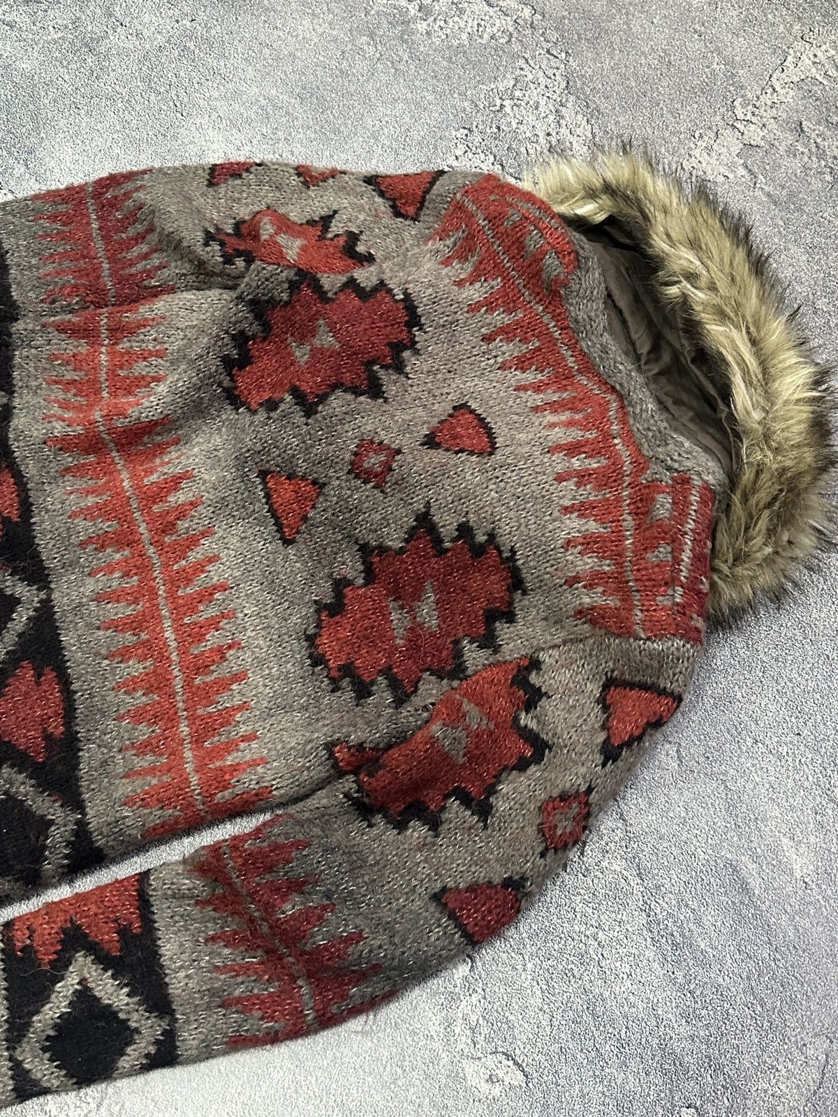 Denim & Supply Ralph Lauren Vintage RL Denim & Supply Aztec Fur Collar Cardigan Size M Size M / US 6-8 / IT 42-44 - 14 Thumbnail